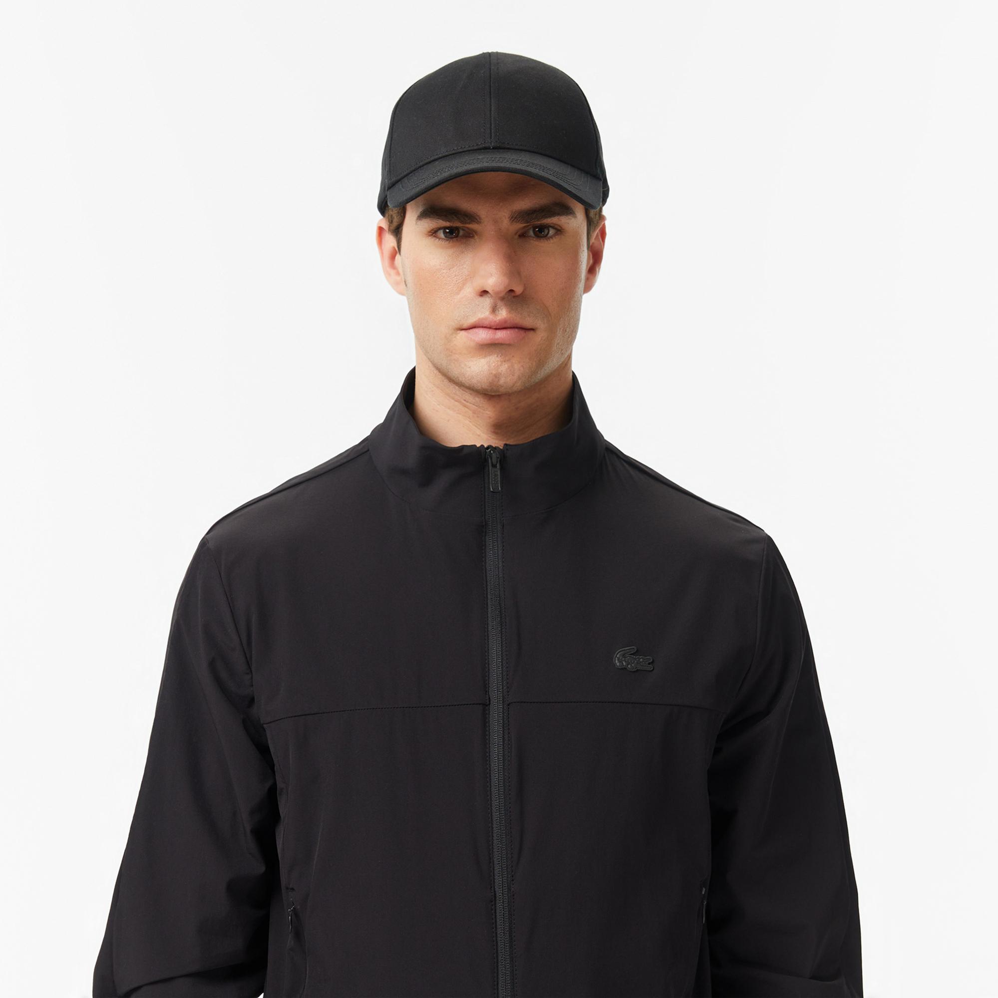 Lacoste Erkek Regular Fit Dik Yaka Siyah Mont