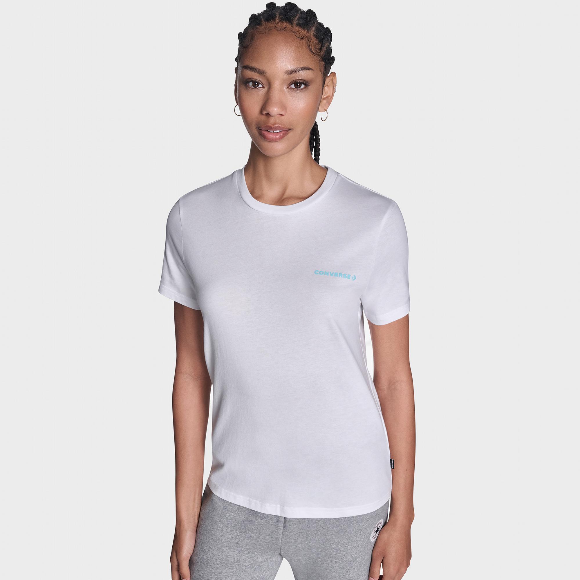 Converse Kadın Beyaz T-Shirt