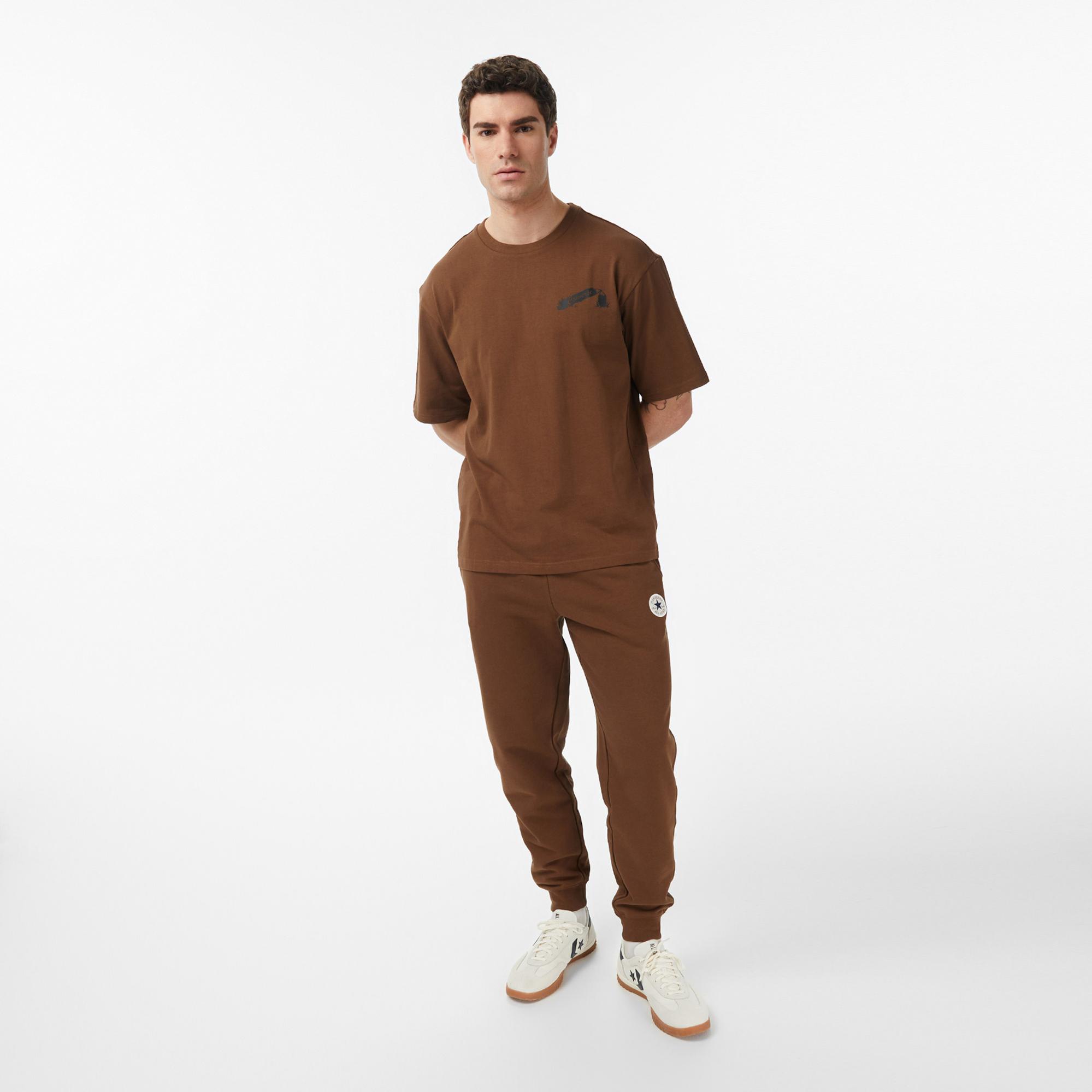Converse Erkek Kahverengi T-Shirt