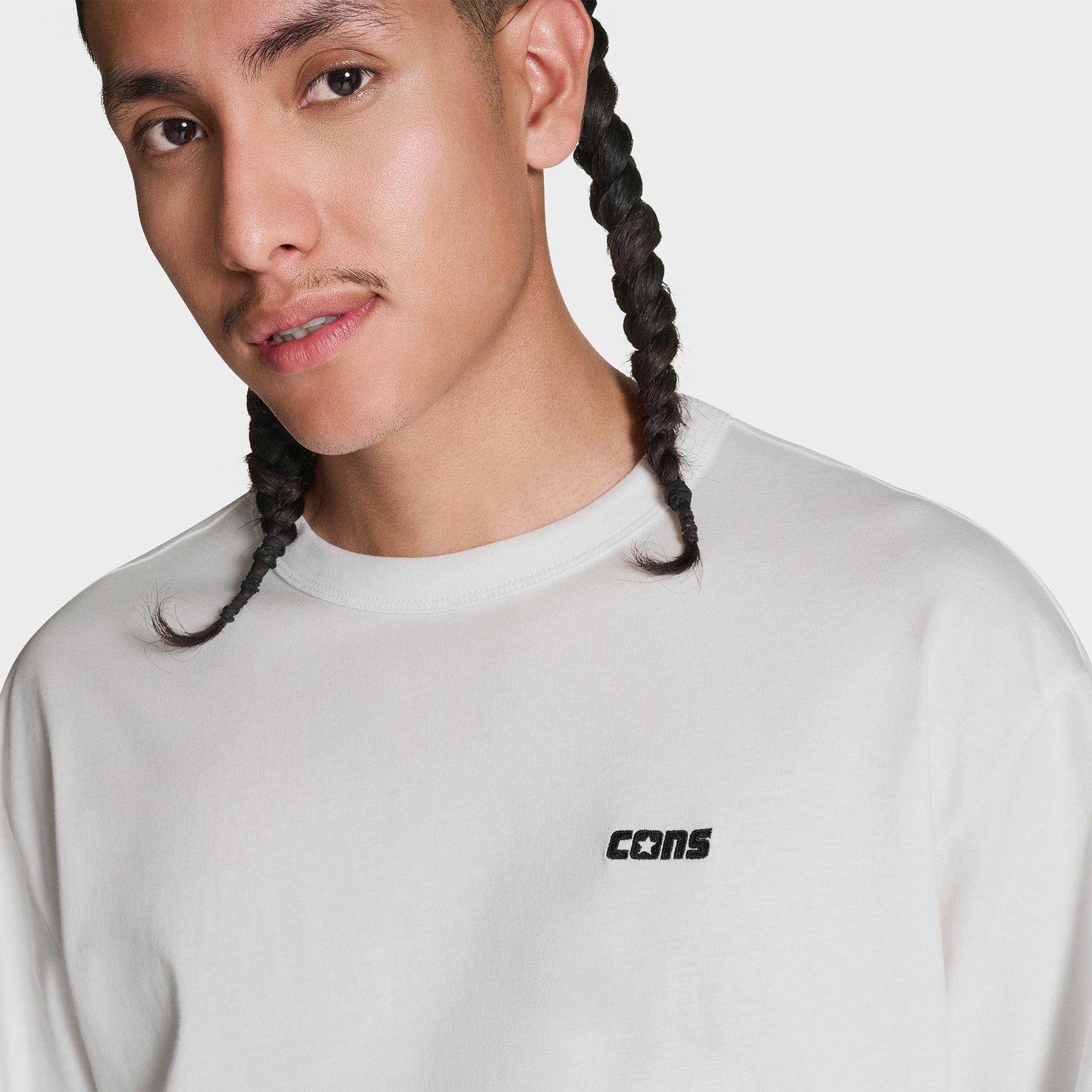 Converse CONS Erkek Beyaz Loose Fit T-Shirt