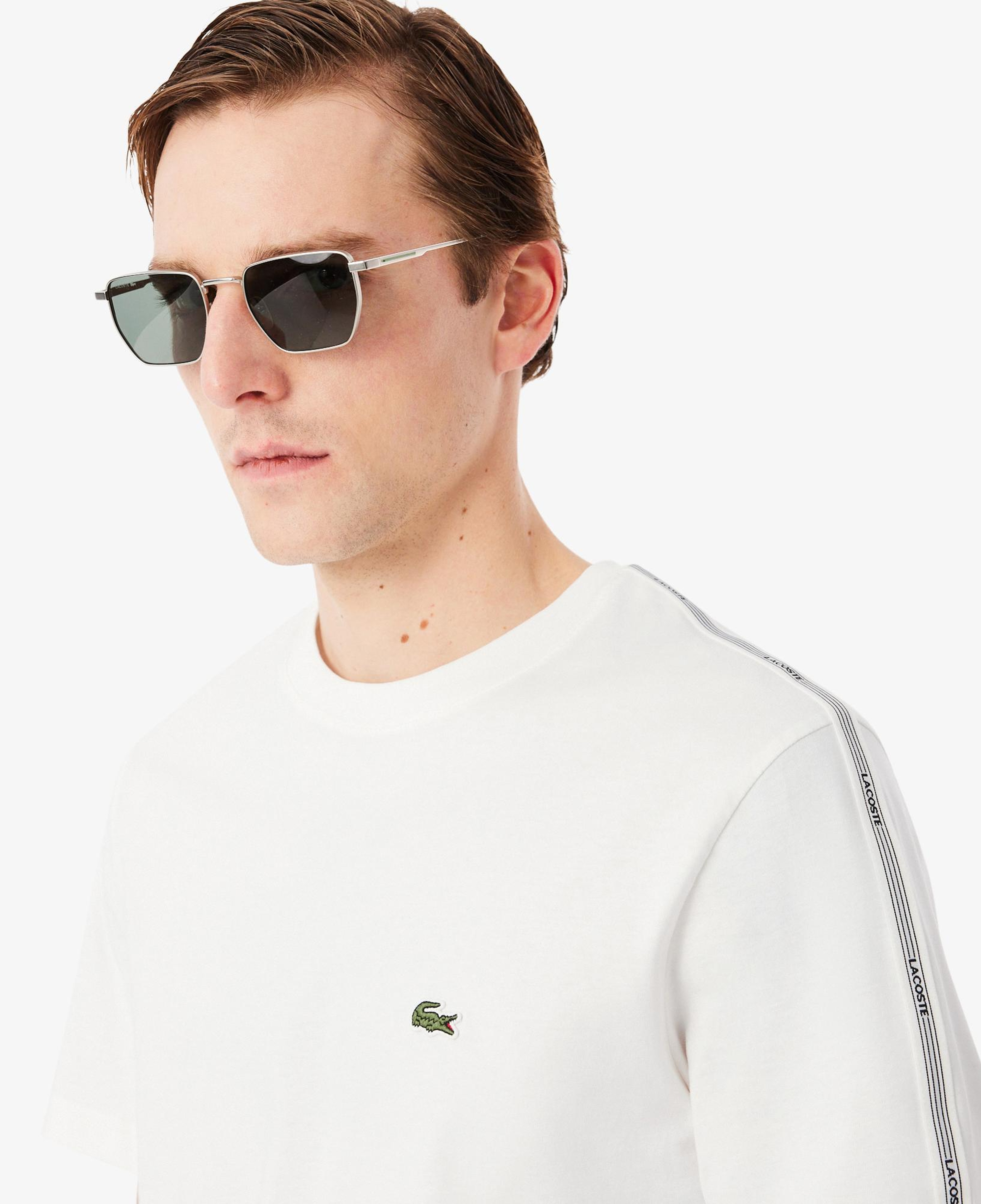 Lacoste Erkek Regular Fit Bisiklet Yaka Beyaz T-Shirt