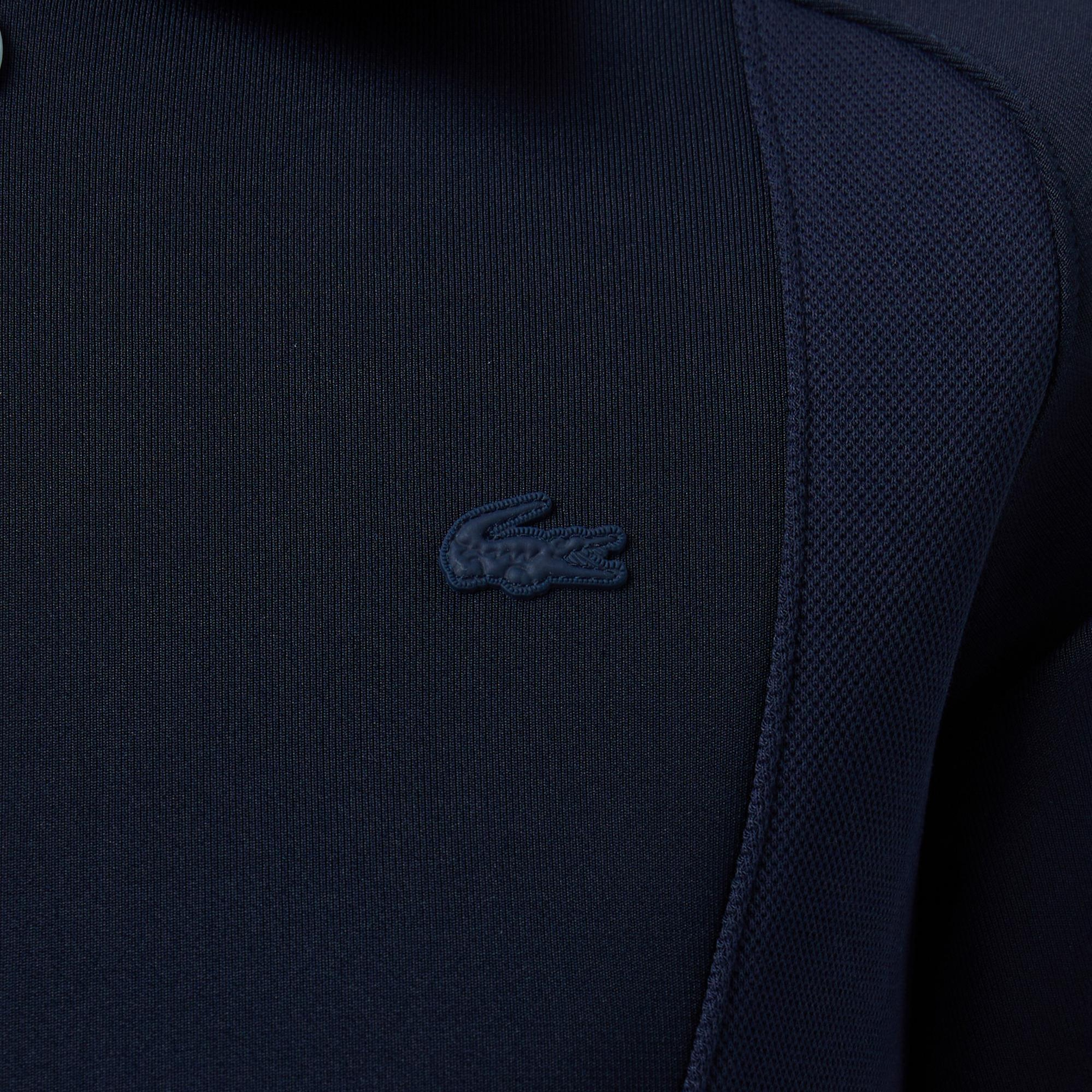 Lacoste Kadın Classic Fit Kısa Kollu Lacivert Elbise