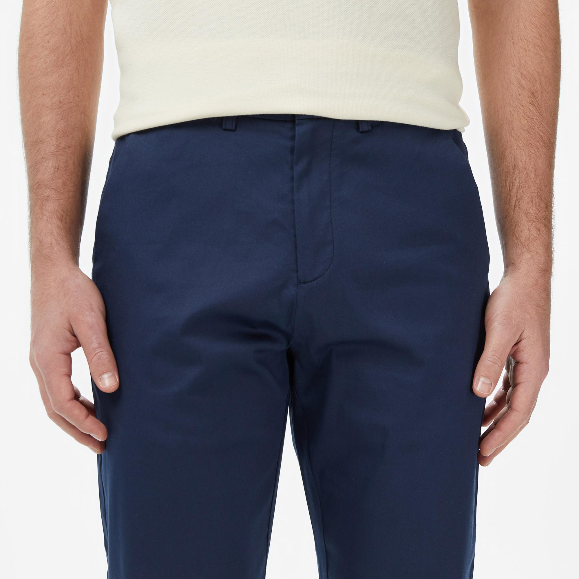 Lacoste Erkek Regular Fit Lacivert Chino Pantolon
