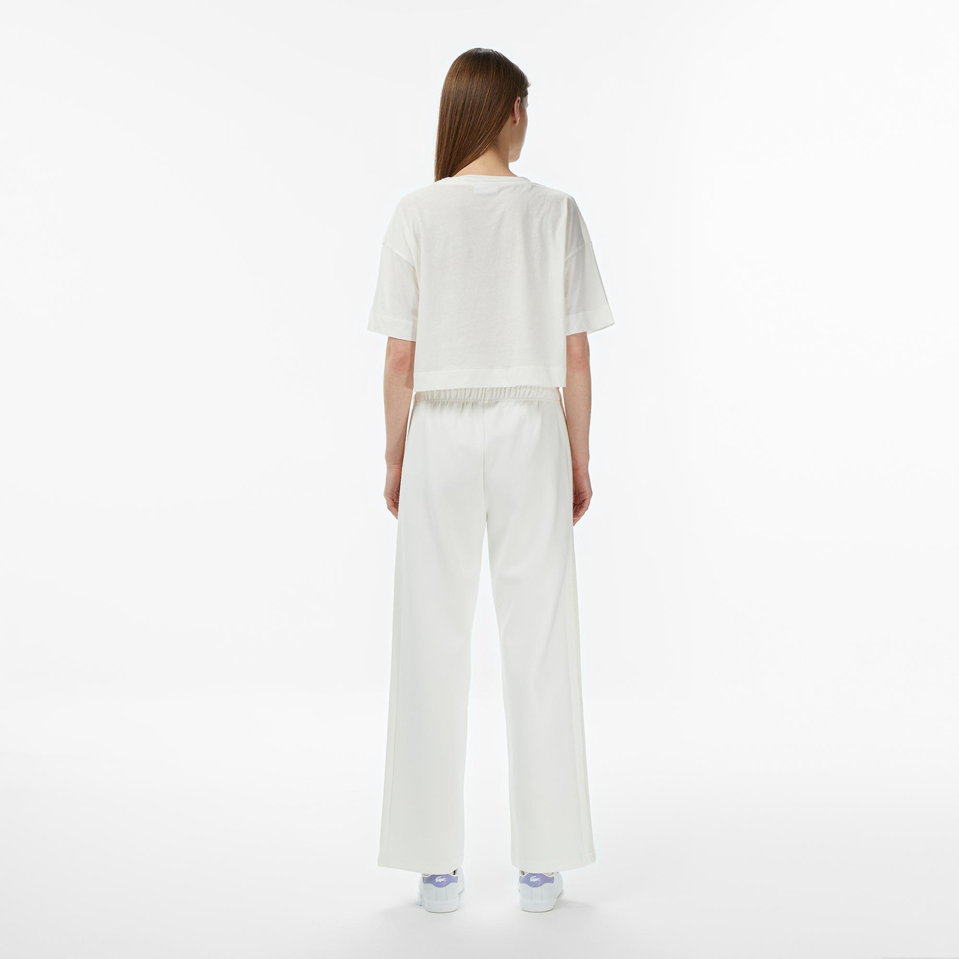 Lacoste Kadın Regular Fit Krem Eşofman Altı