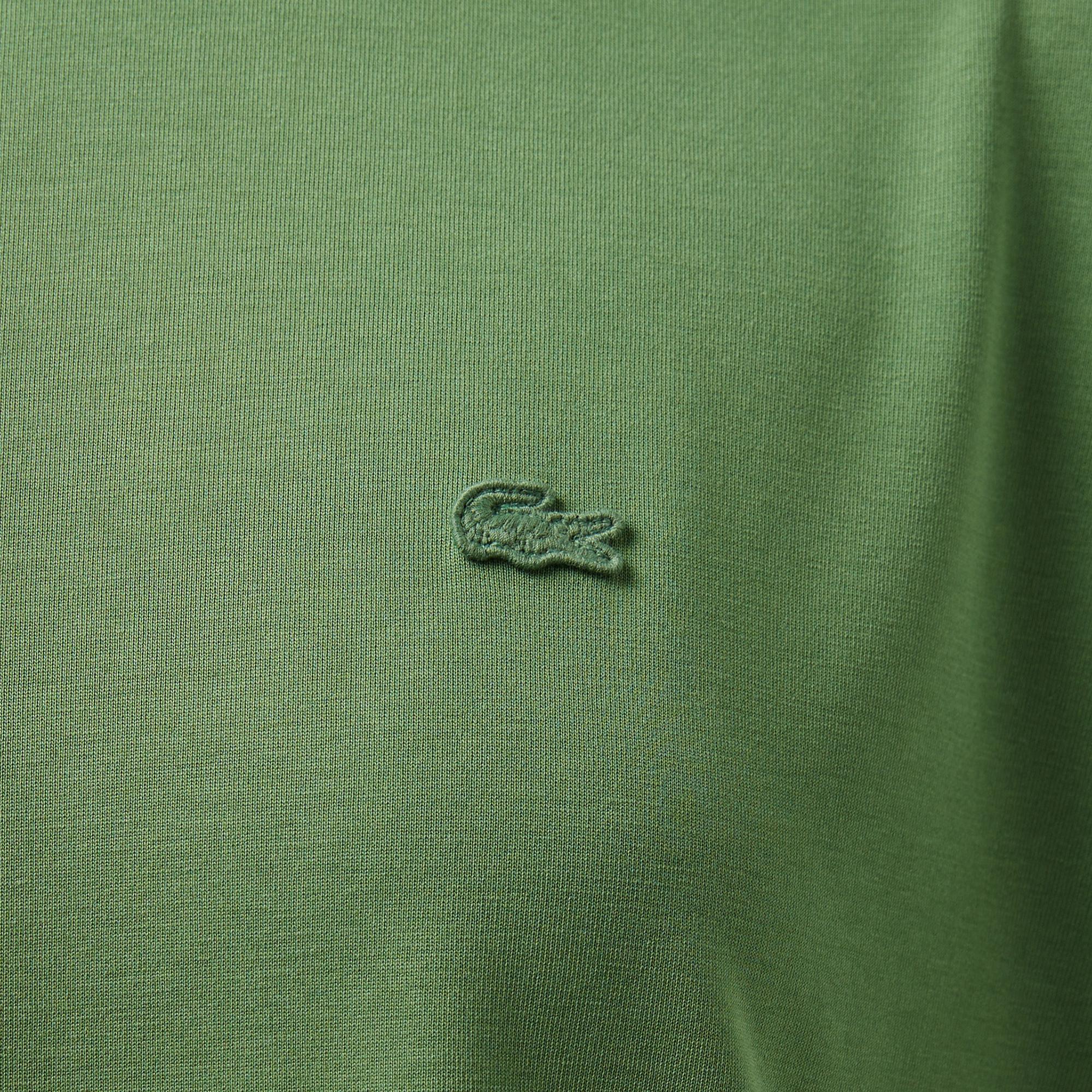 Lacoste Kadın Relaxed Fit Bisiklet Yaka Yeşil T-Shirt