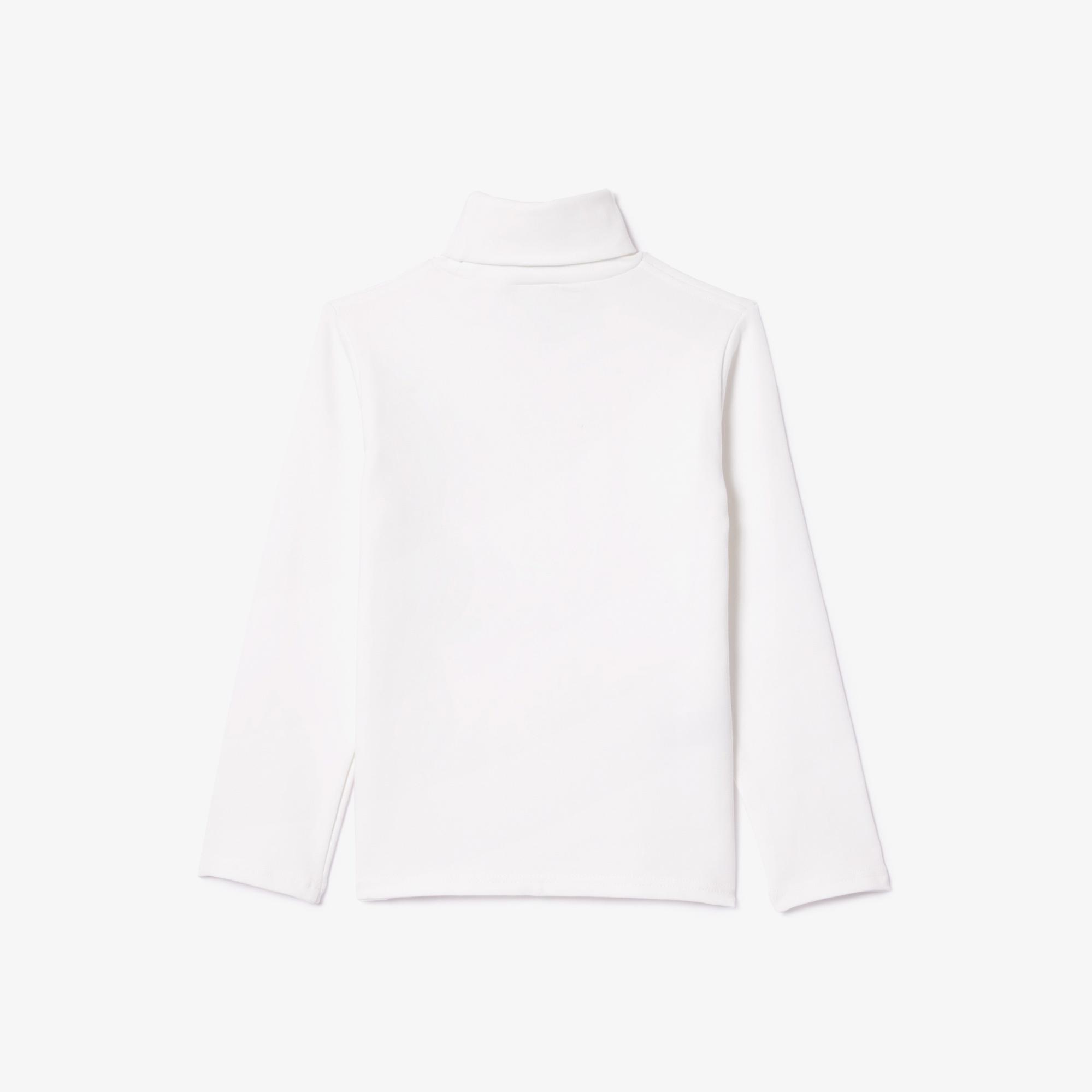 Lacoste Çocuk Bisiklet Yaka Beyaz T-Shirt