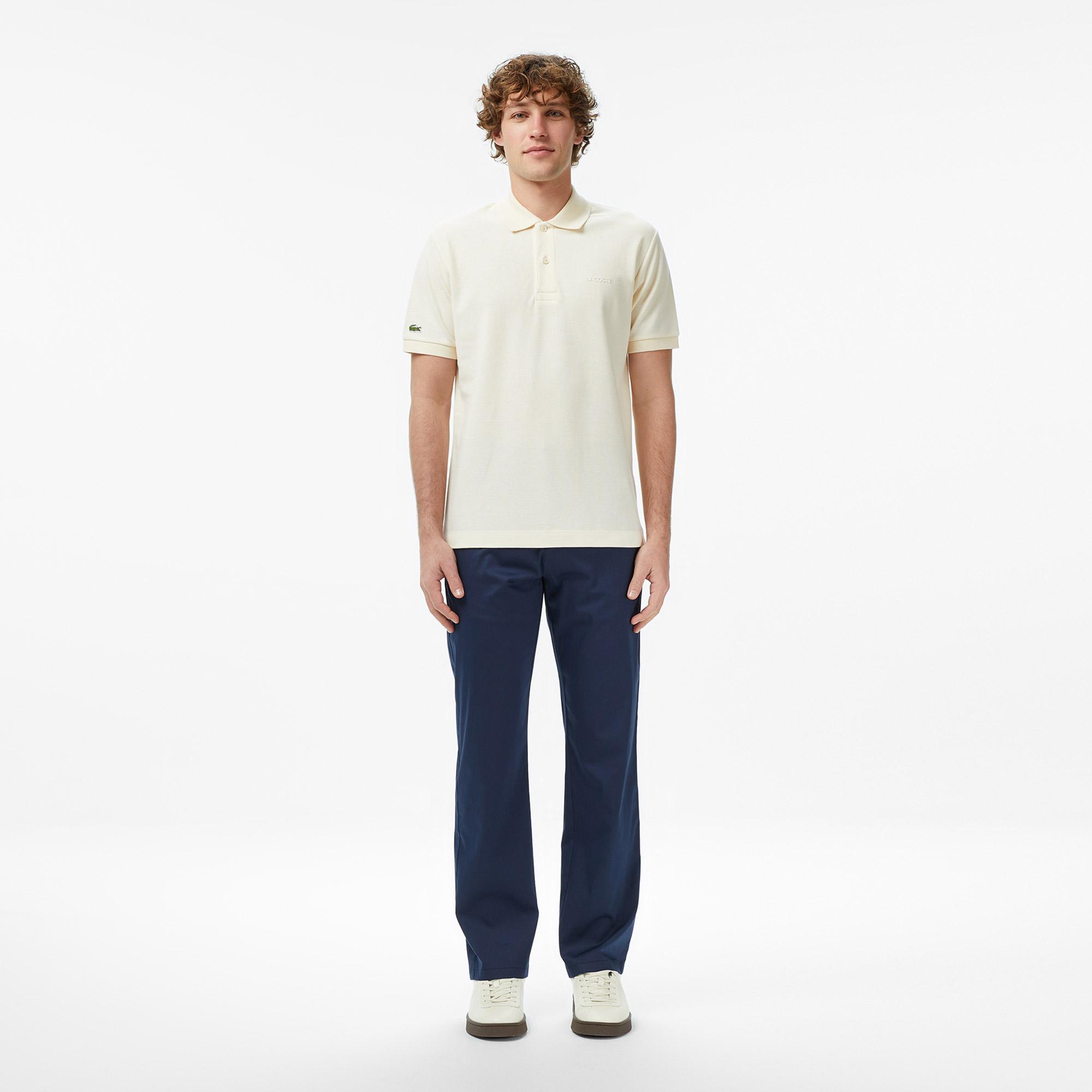 Lacoste Erkek Relaxed Fit Krem Polo