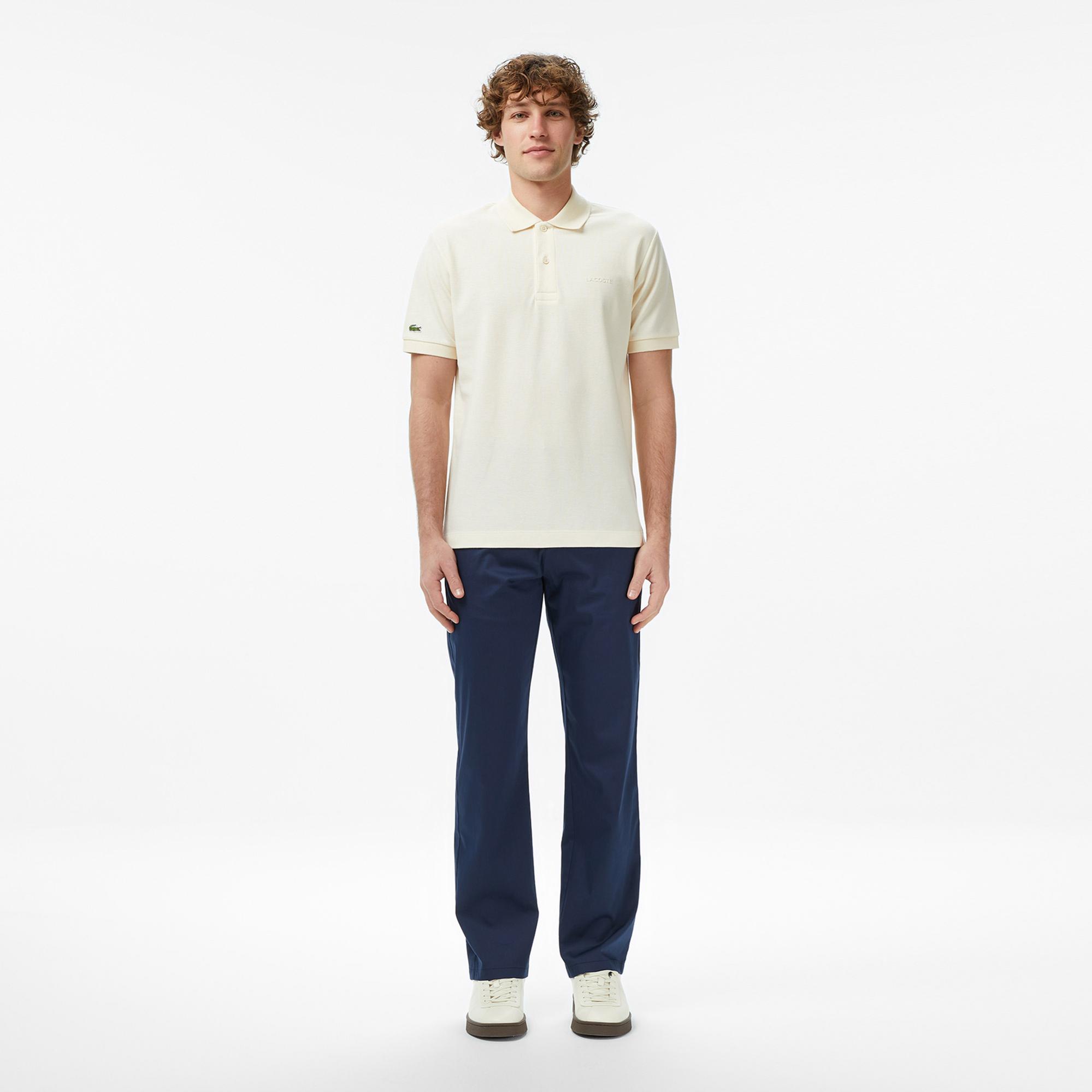 Lacoste Erkek Relaxed Fit Krem Polo
