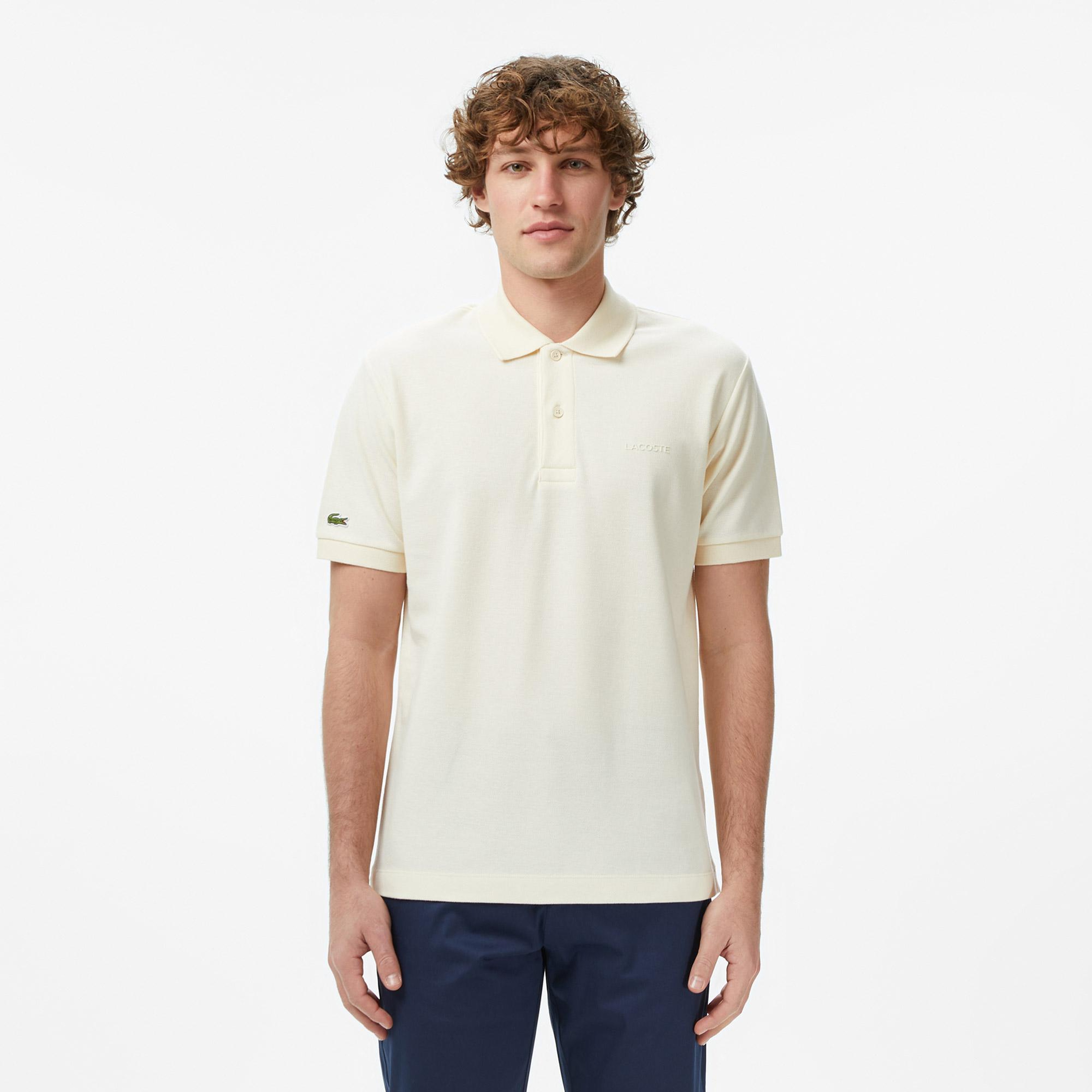 Lacoste Erkek Relaxed Fit Krem Polo