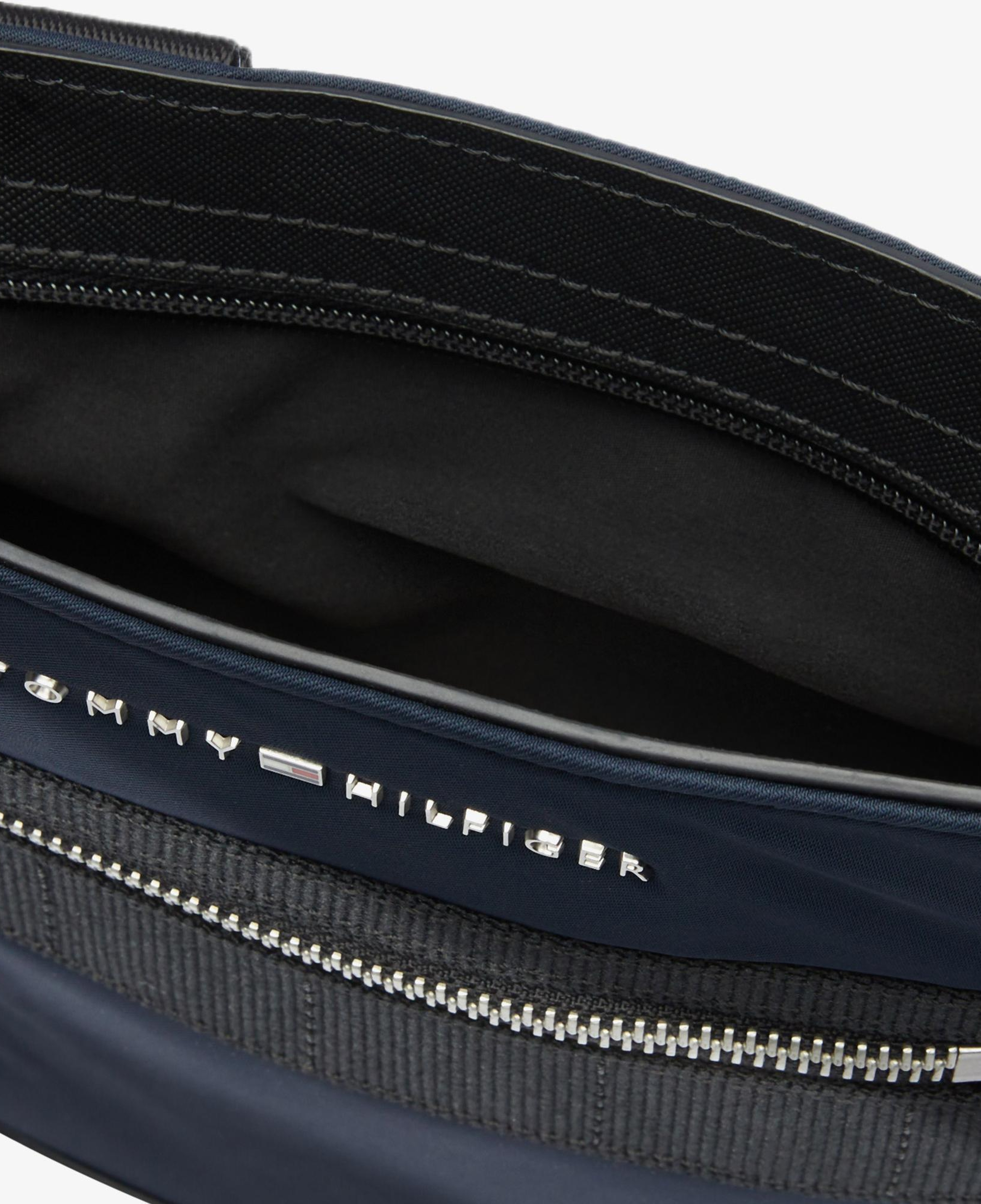 Tommy Hilfiger Elevated Nylon Mini Crossover Erkek Mavi Omuz Çantası