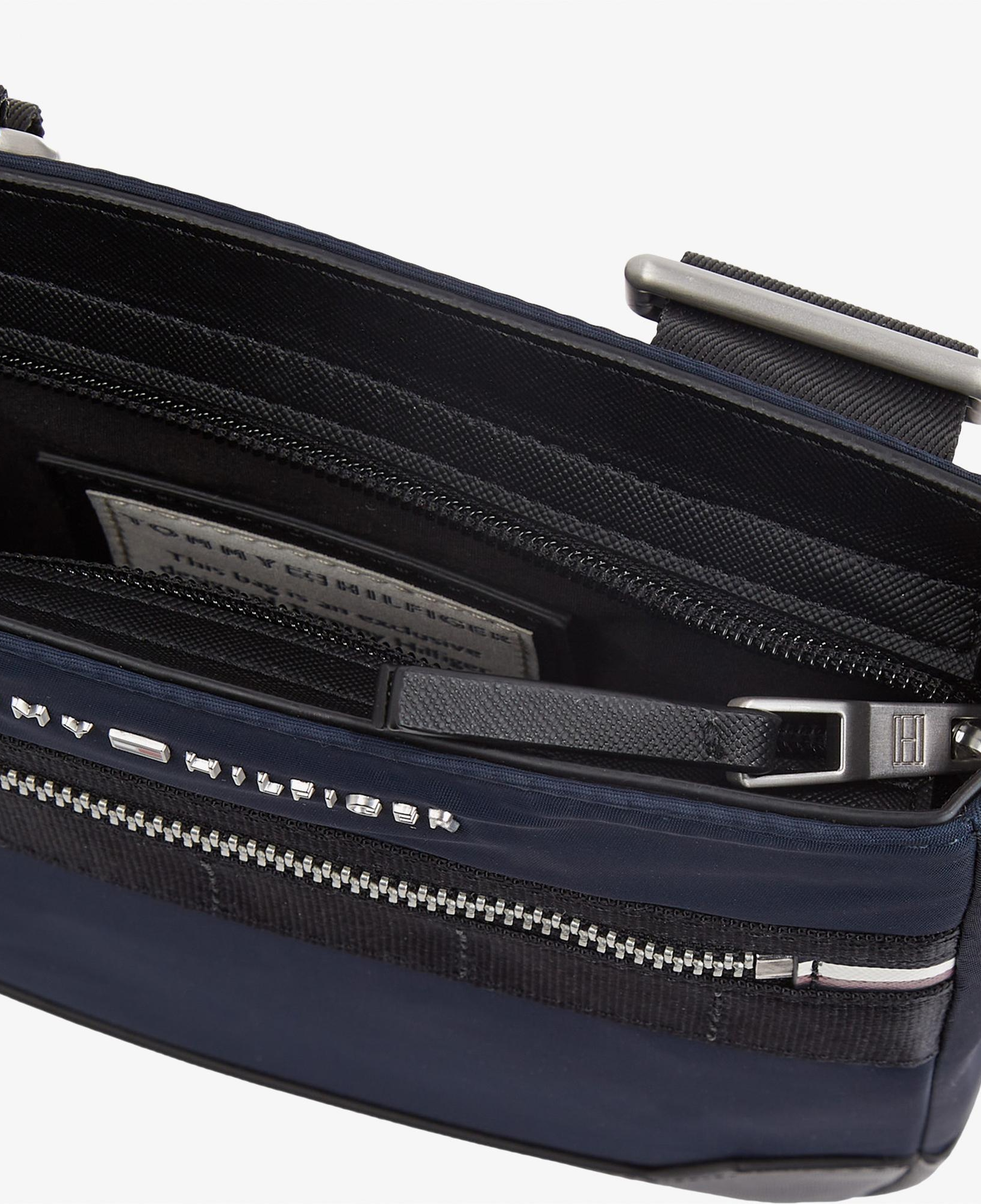 Tommy Hilfiger Elevated Nylon Mini Crossover Erkek Mavi Omuz Çantası