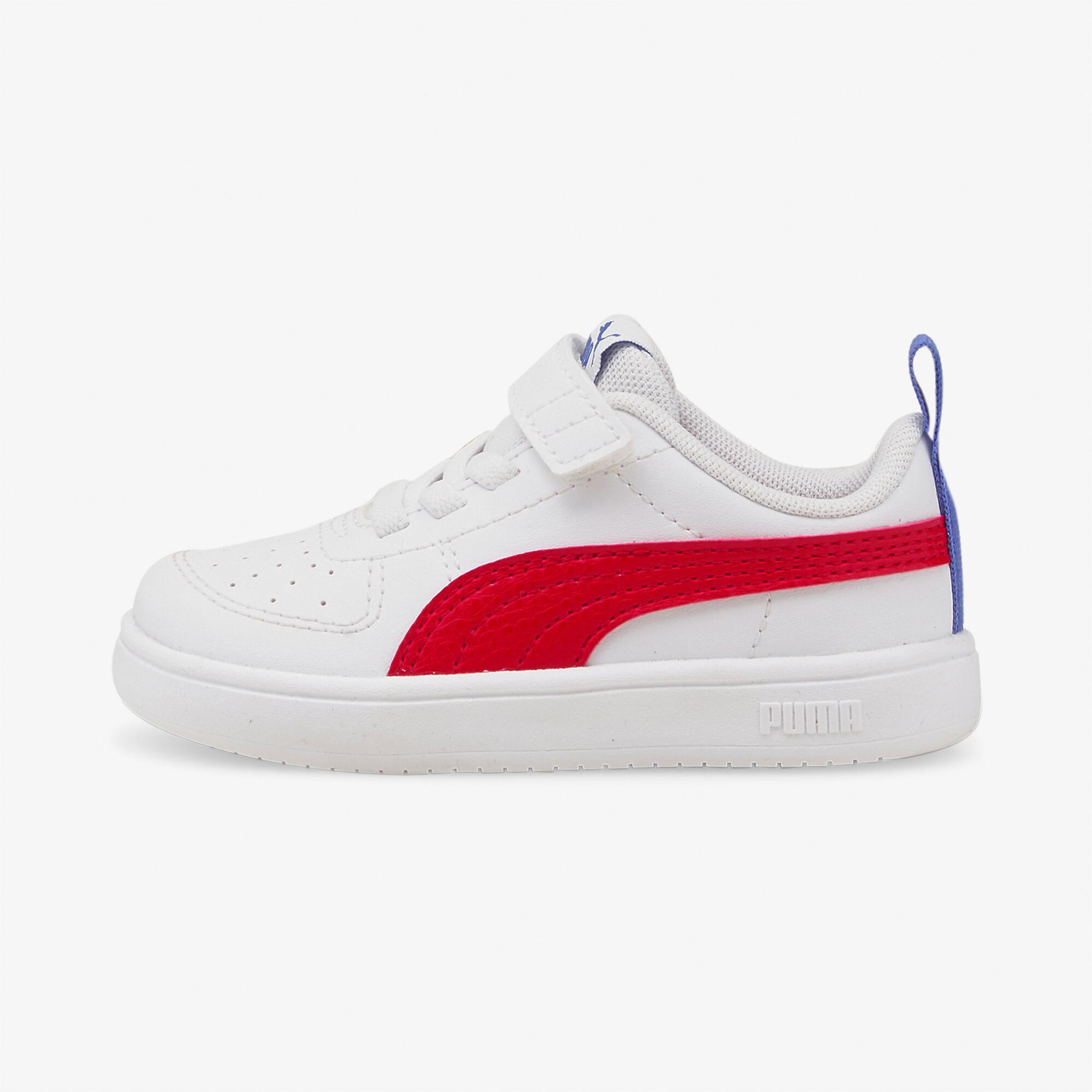 Puma Rickie Çocuk Beyaz/Kırmızı Spor Ayakkabı