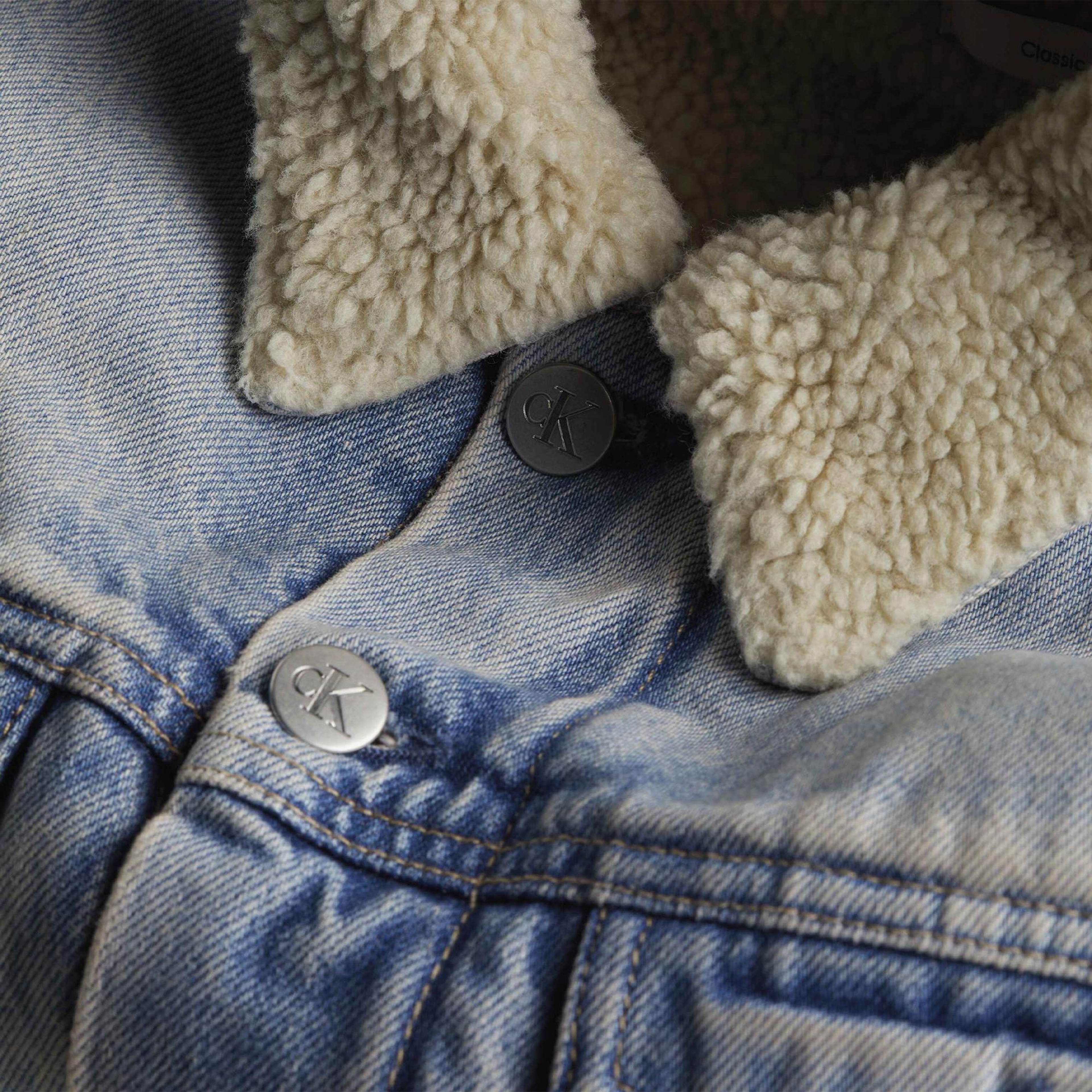 Calvin Klein Jeans Sherpa Denim Kadın Mavi Mont