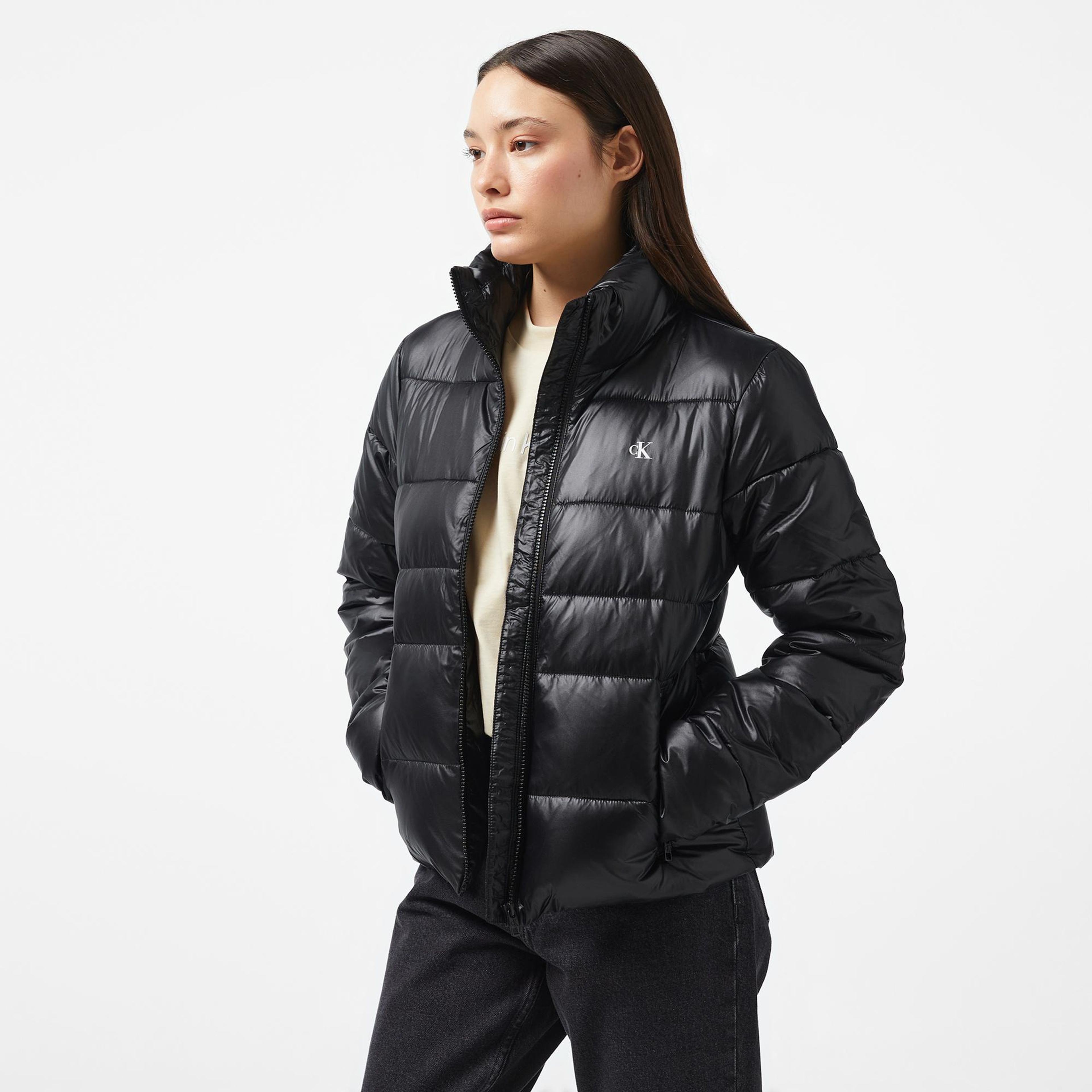 Calvin Klein Jeans Padded Fitted Kadın Siyah Ceket