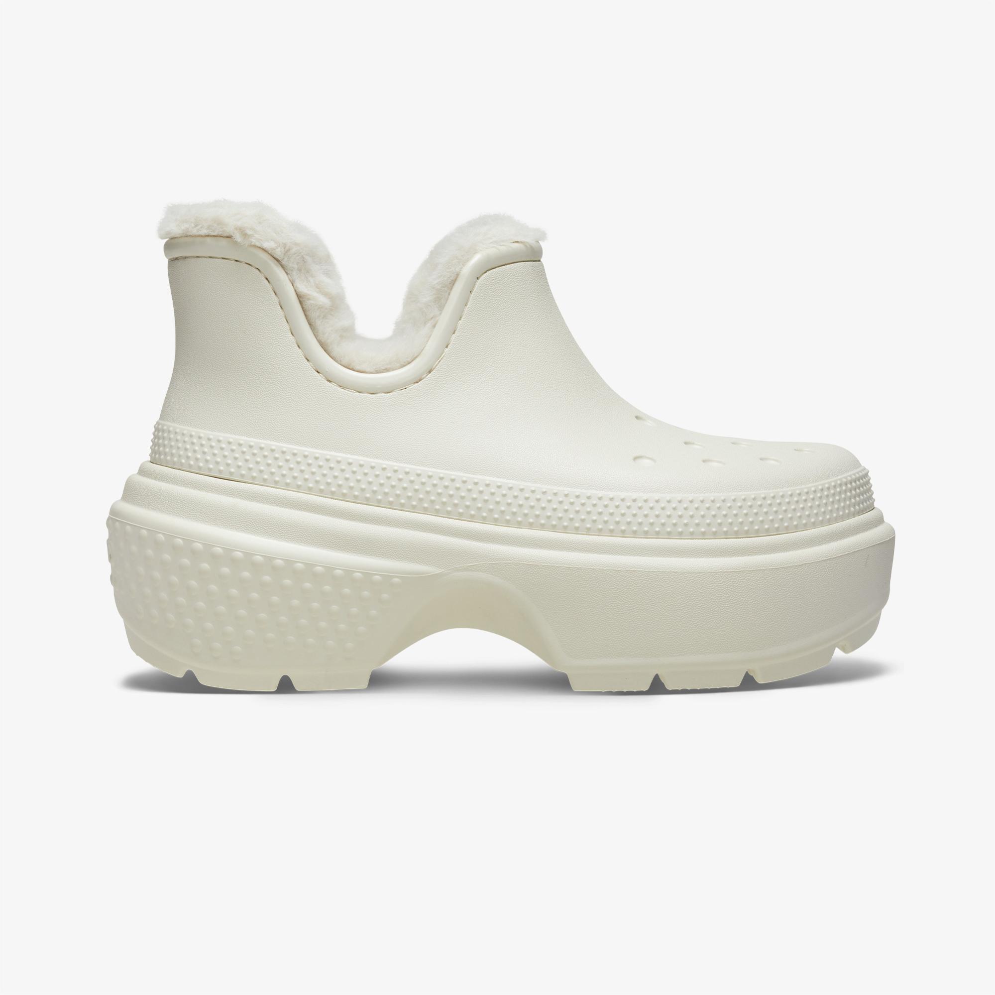 Crocs Stomp Lined Shorty Boot Unisex Krem Terlik