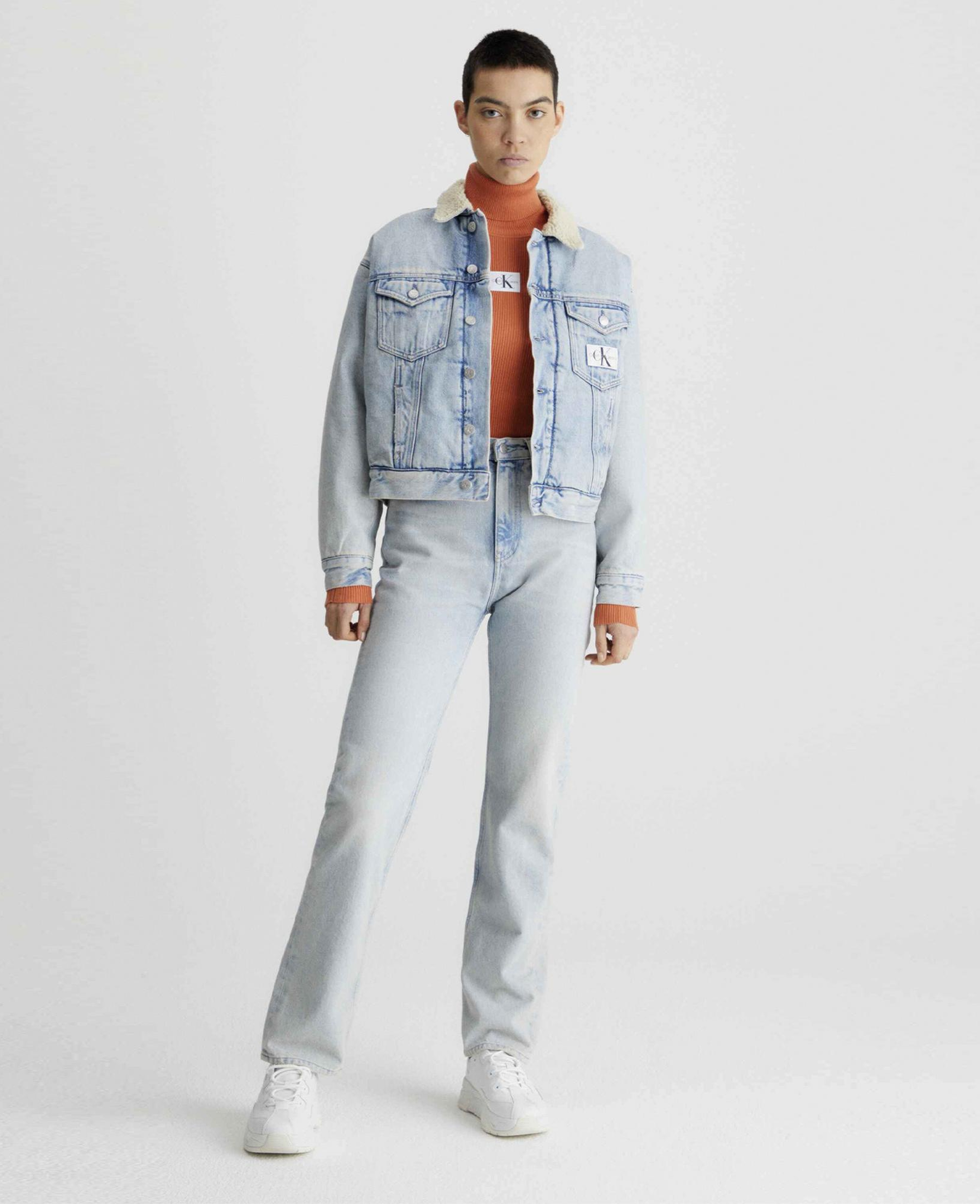 Calvin Klein Jeans Sherpa Denim Kadın Mavi Mont