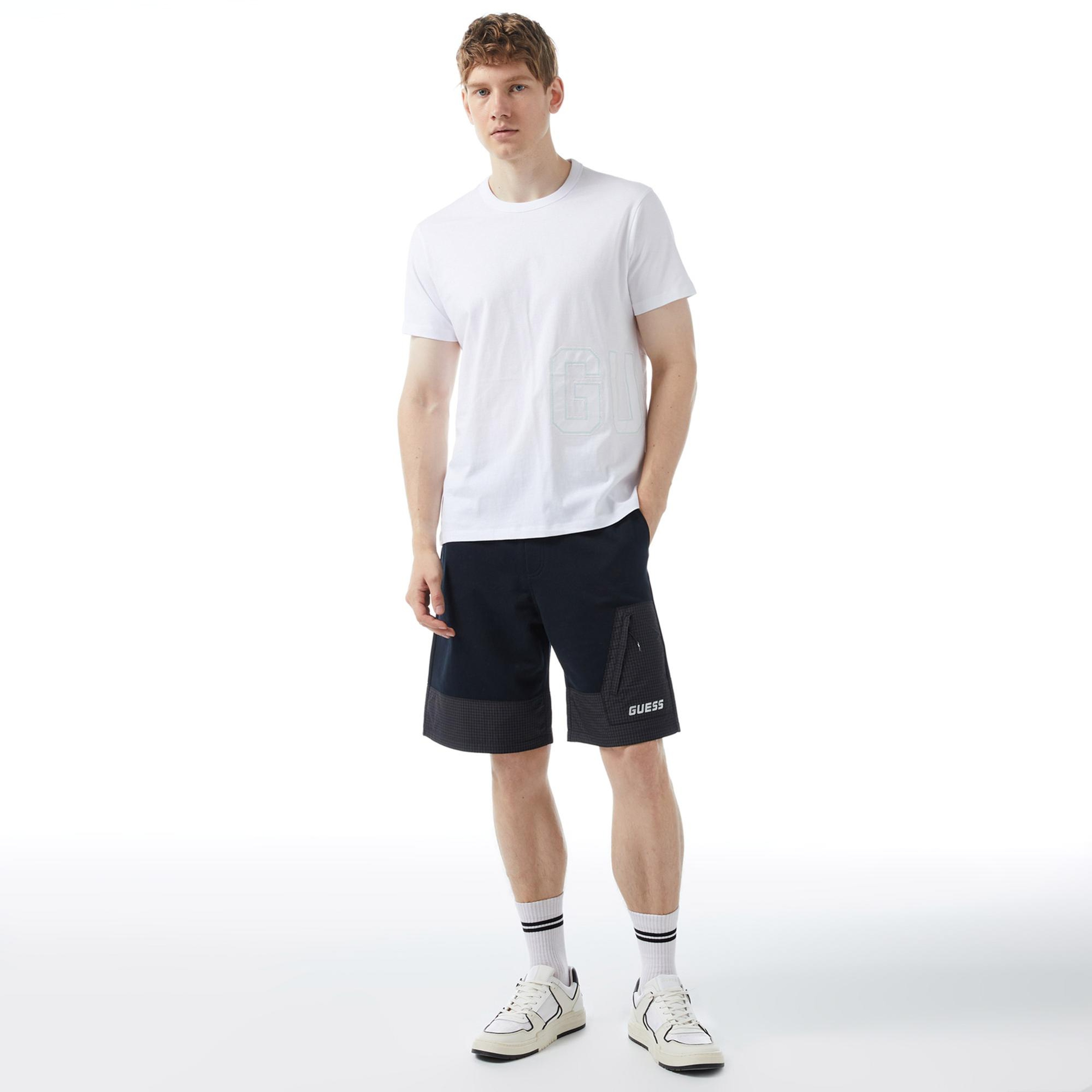 Guess Treated Erkek Beyaz T-Shirt