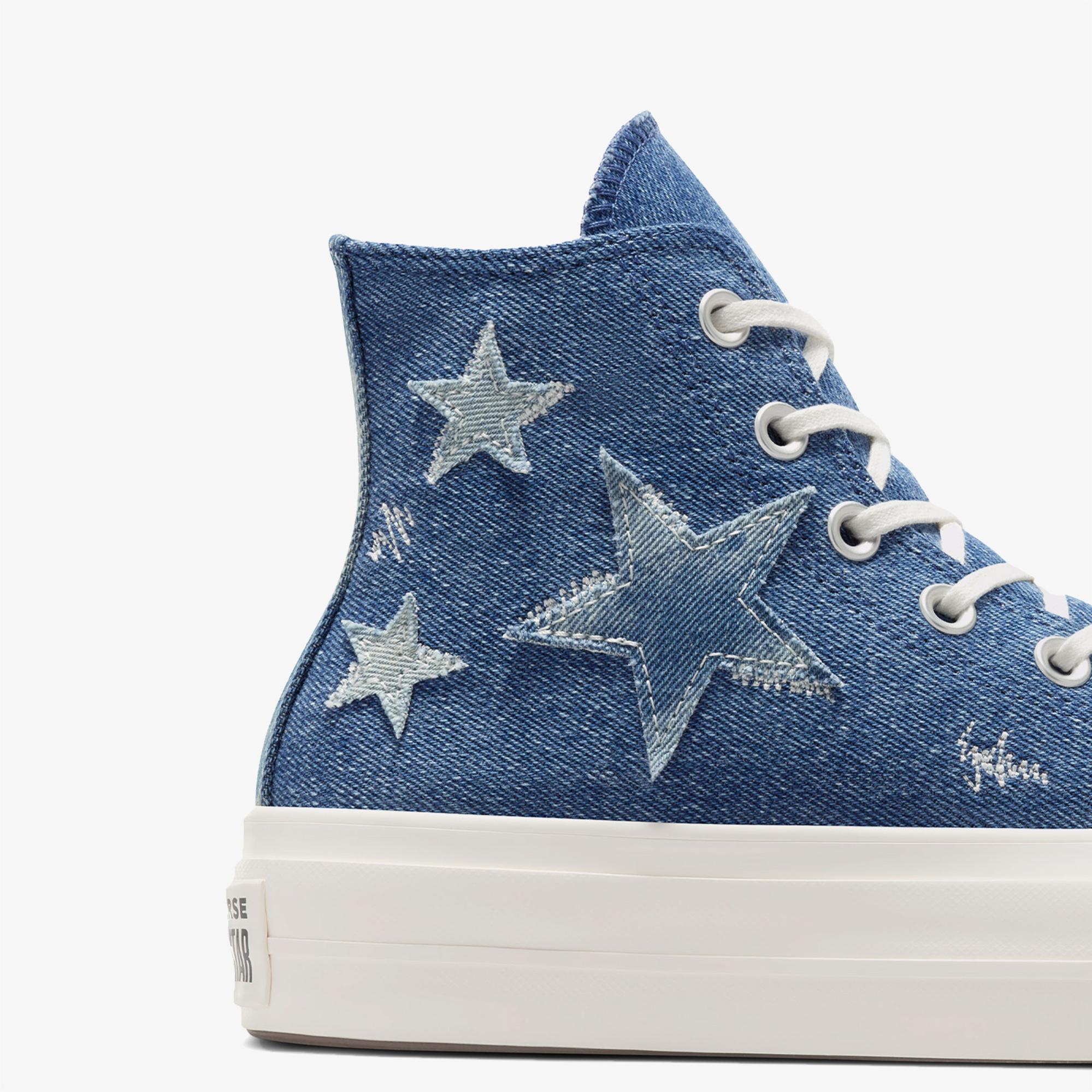 Converse Chuck Taylor All Star Lift Kadın Lacivert Denim Platform Sneaker