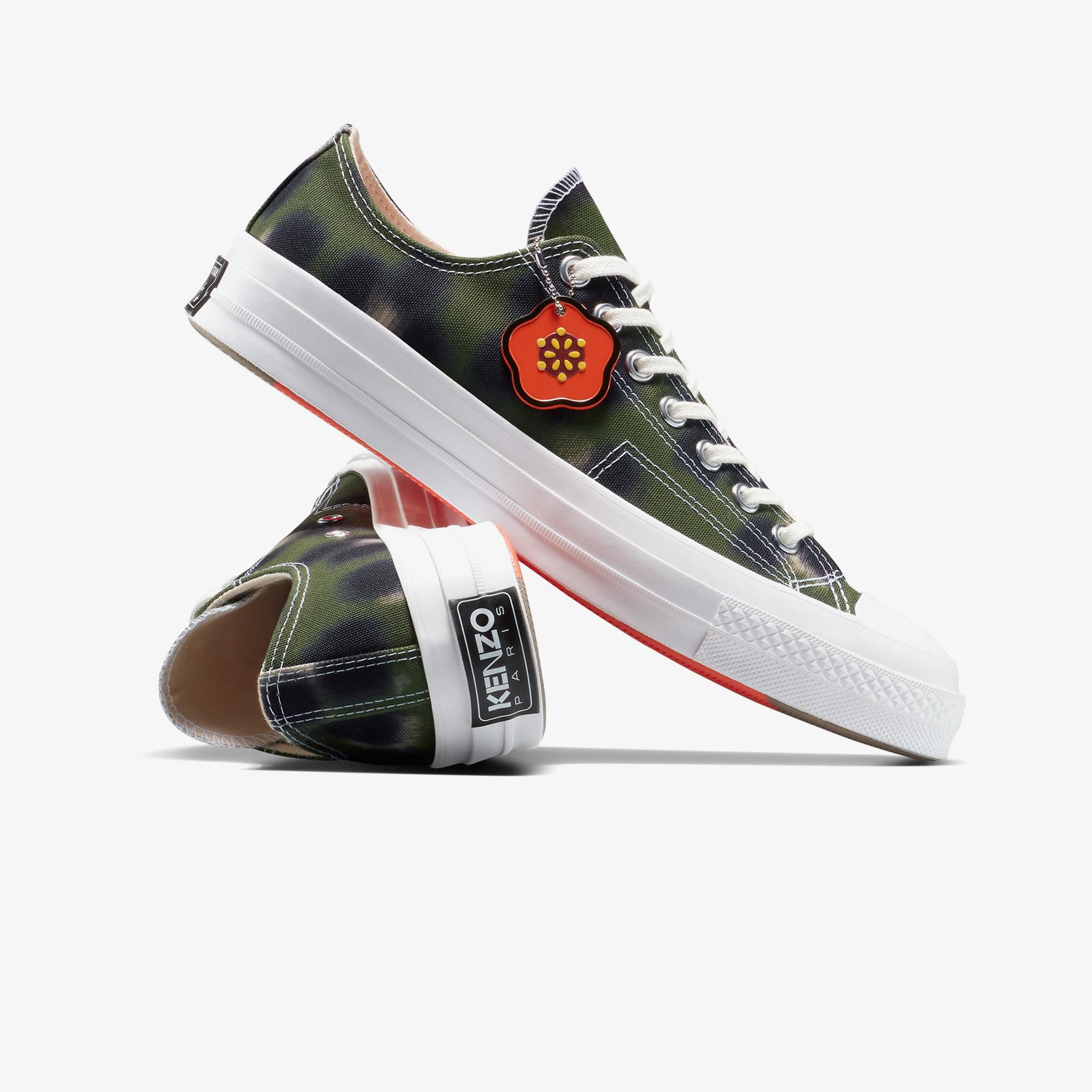 Converse x Kenzo Unisex Yeşil Chuck 70 Sneaker