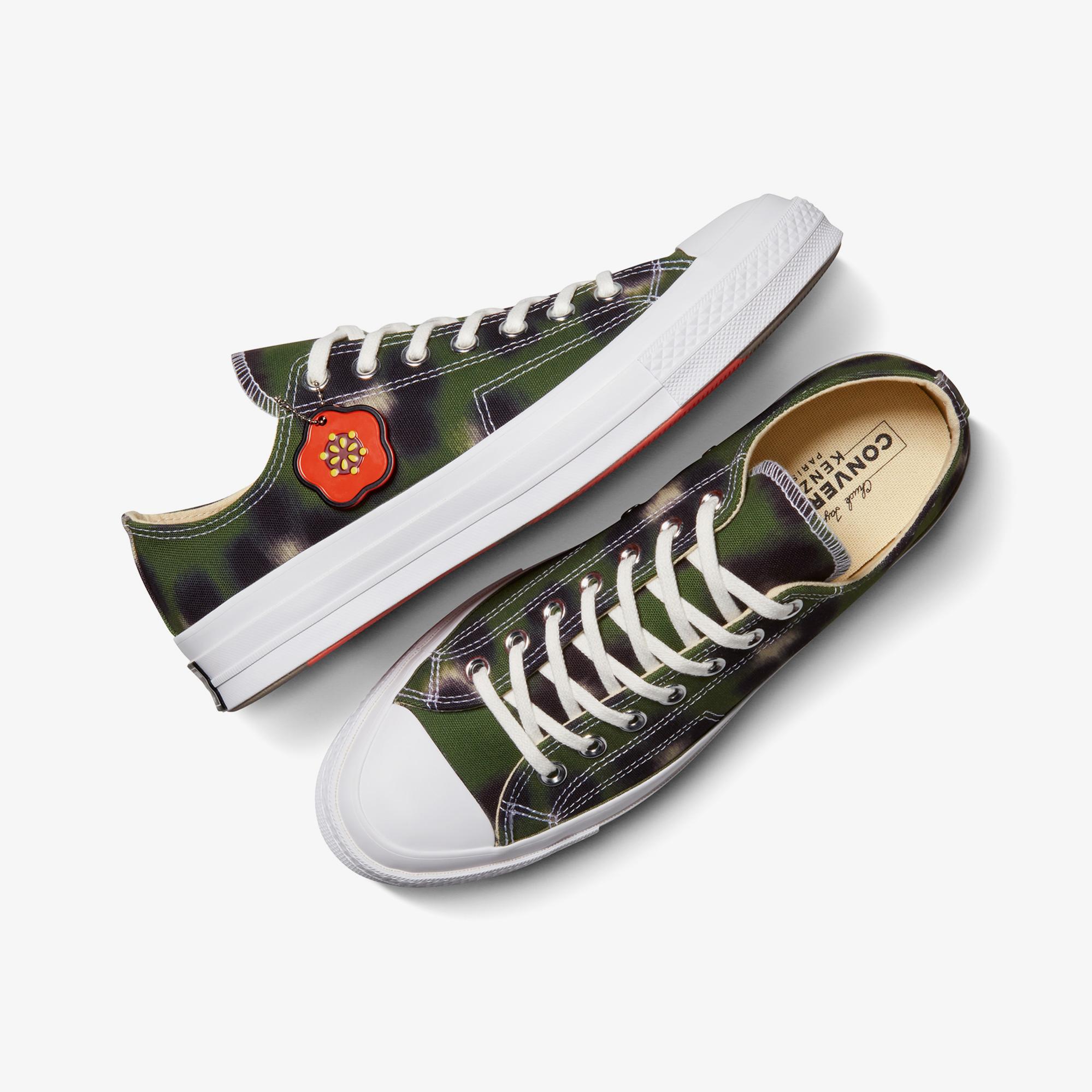 Converse x Kenzo Unisex Yeşil Chuck 70 Sneaker