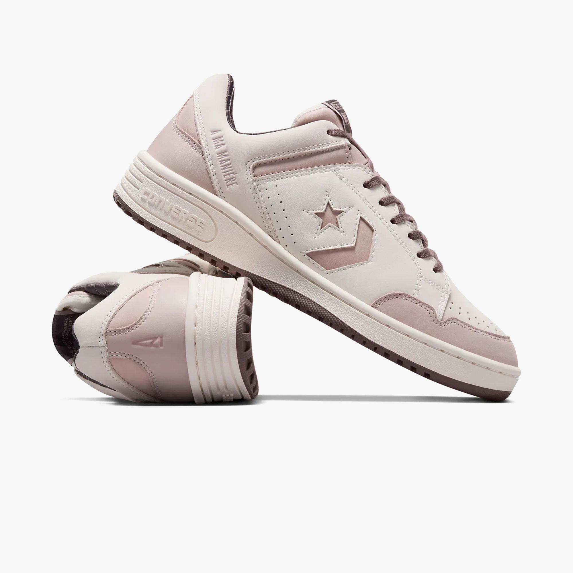 Converse x A Ma Maniere Weapon Unisex Beyaz Deri Sneaker