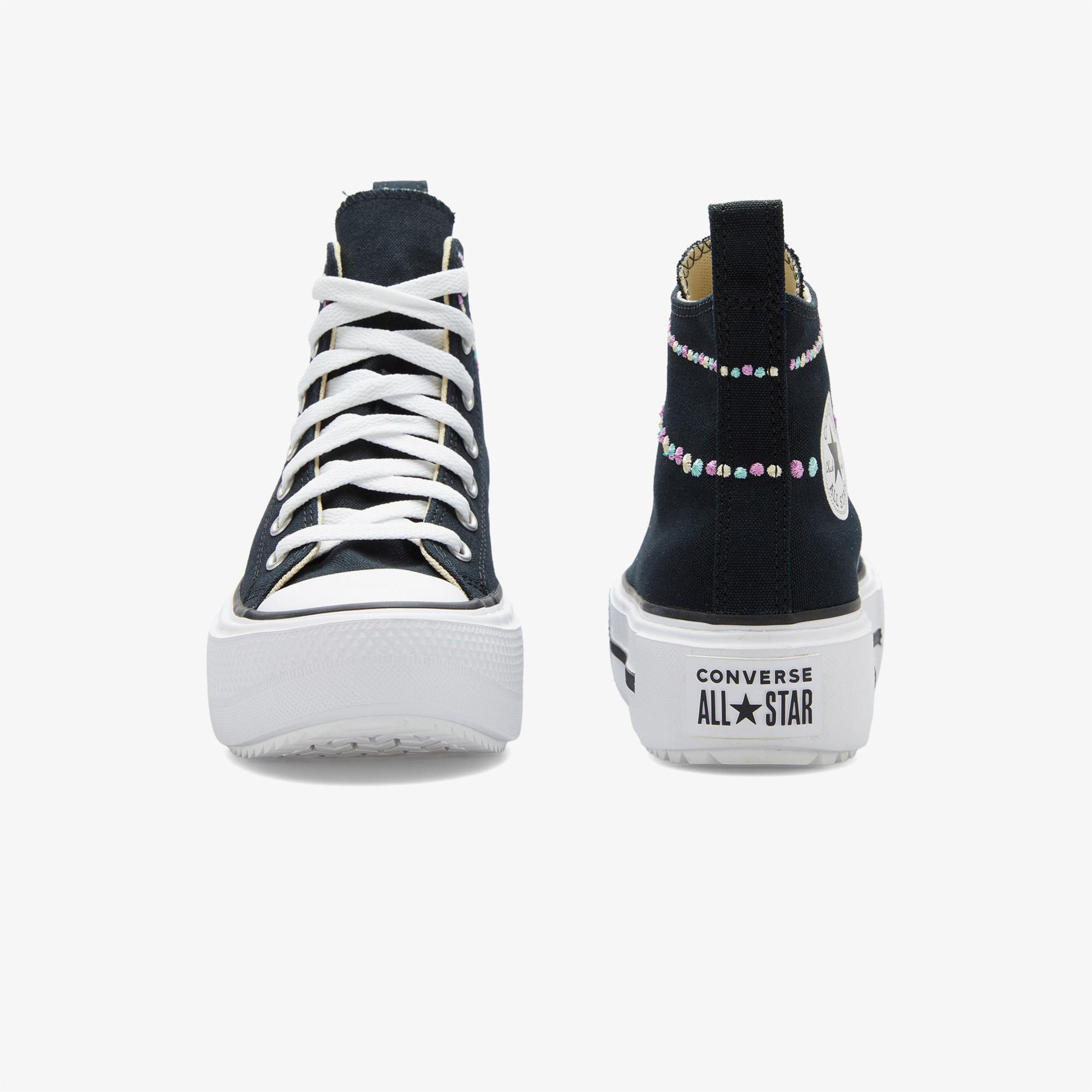 Converse Chuck Taylor All Star Lift Double Stack Çocuk Siyah Sneaker