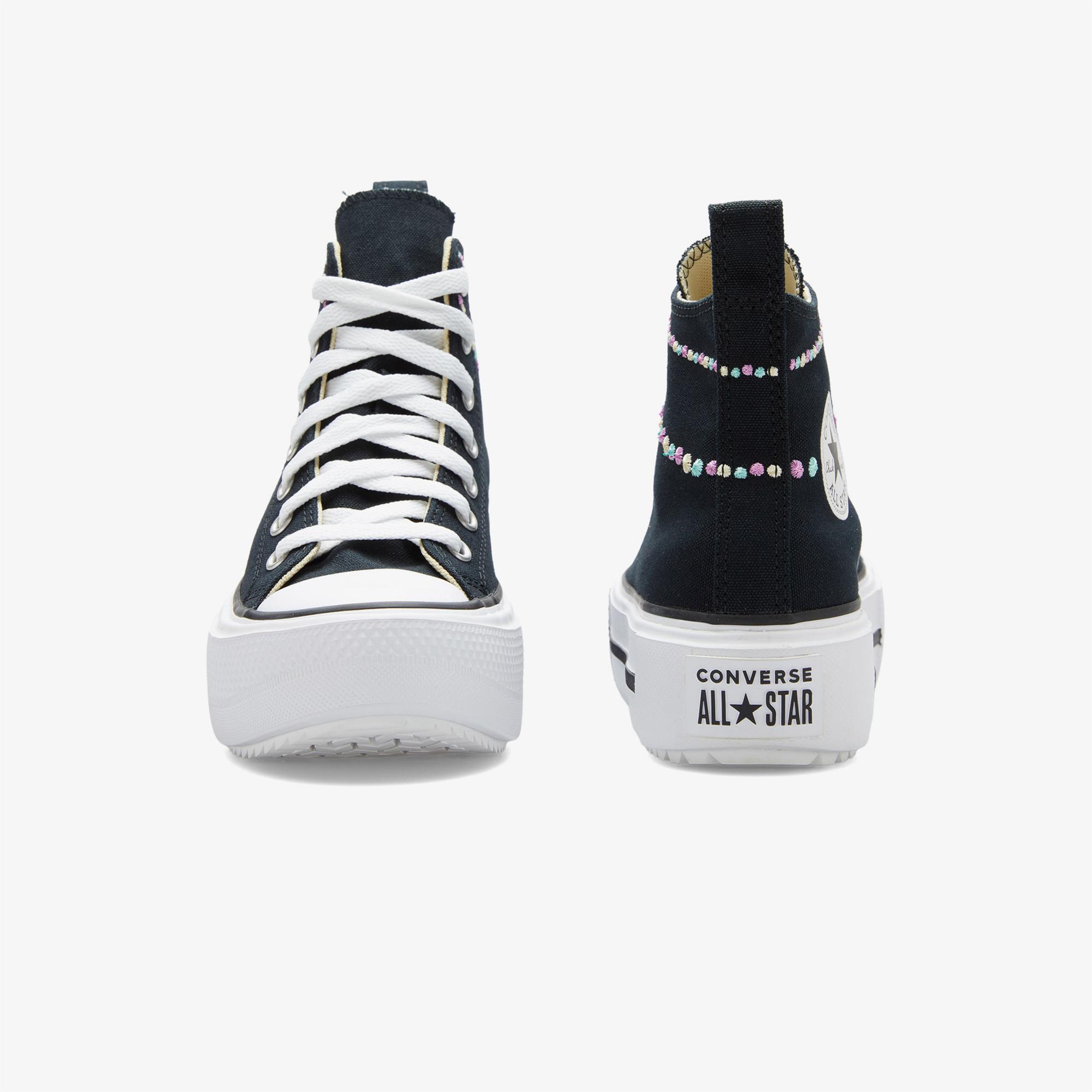 Converse Chuck Taylor All Star Lift Double Stack Çocuk Siyah Sneaker