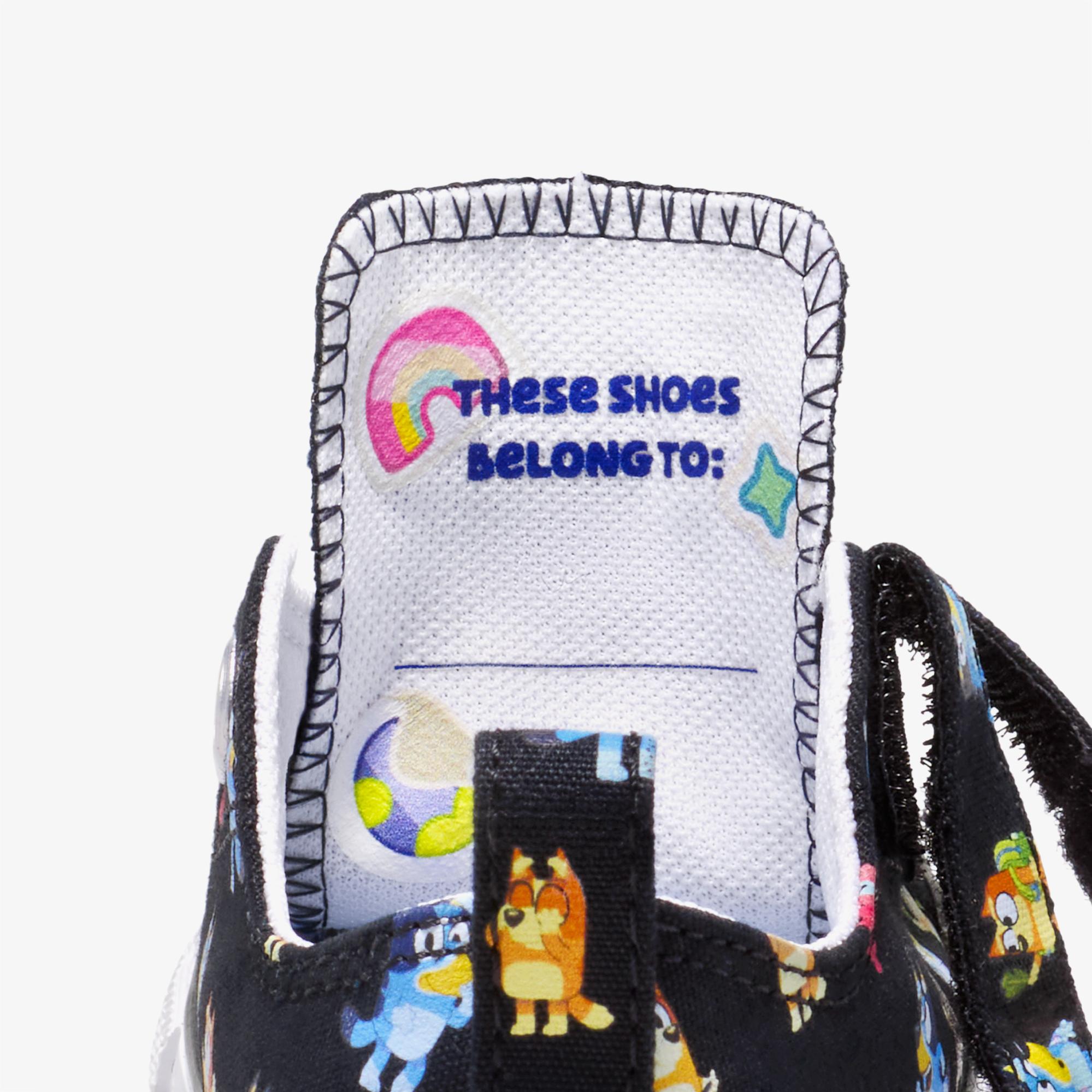 Converse x Bluey Chuck Taylor All Star 2V Bebek Siyah Sneaker