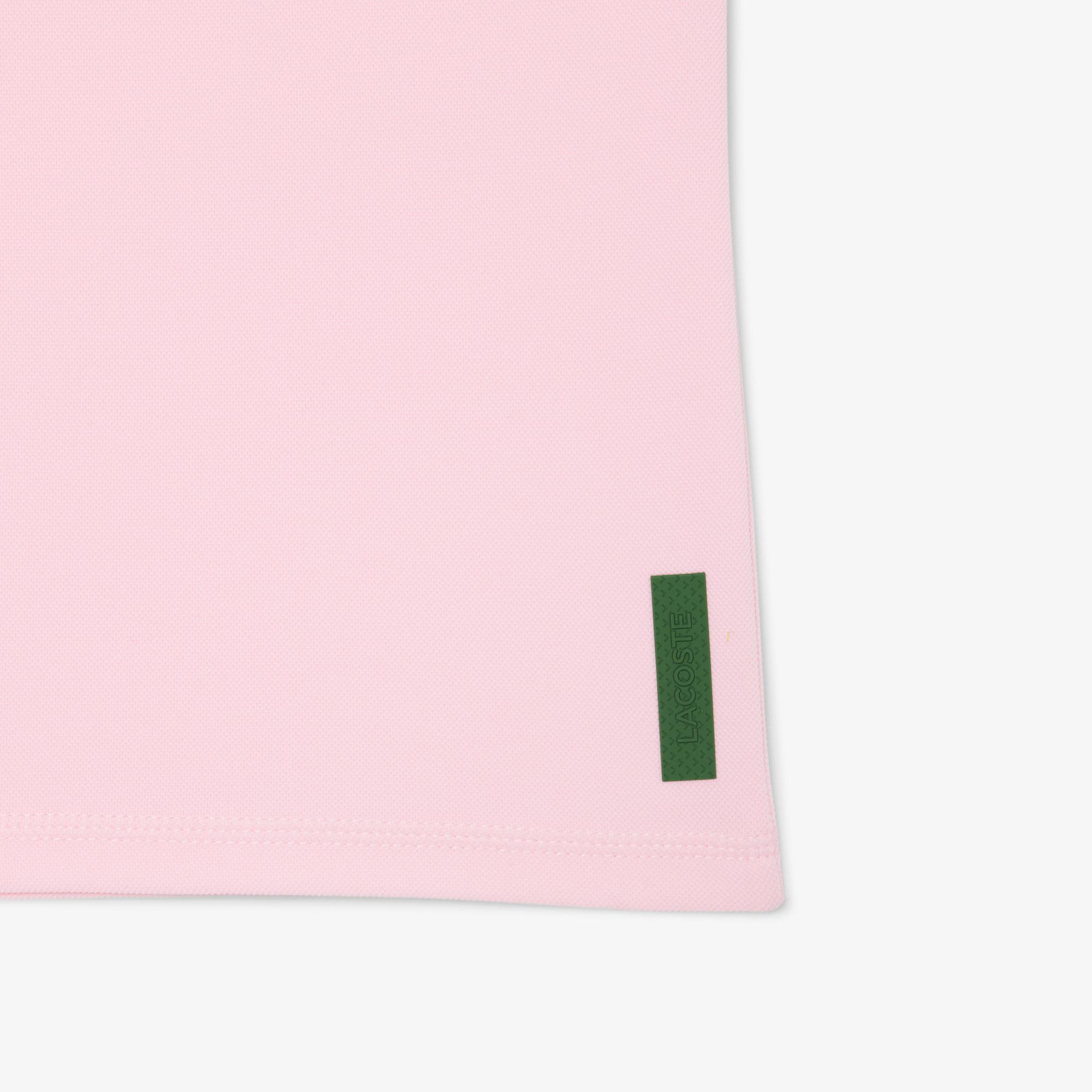 Lacoste Kadın Slim Fit Kolsuz Bisiklet Yaka Pembe T-Shirt