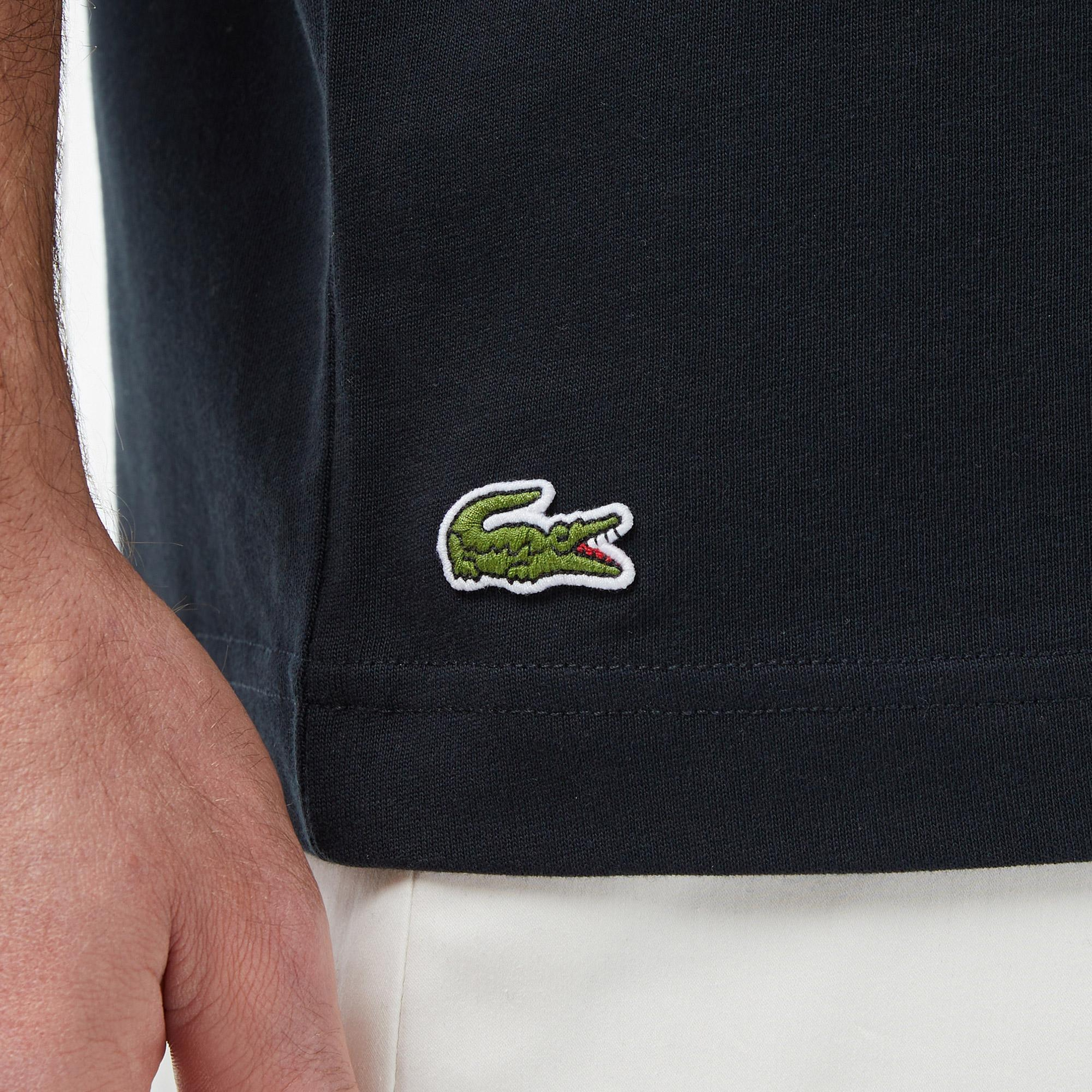 Lacoste Erkek Loose Fit Bisiklet Yaka Siyah T-Shirt