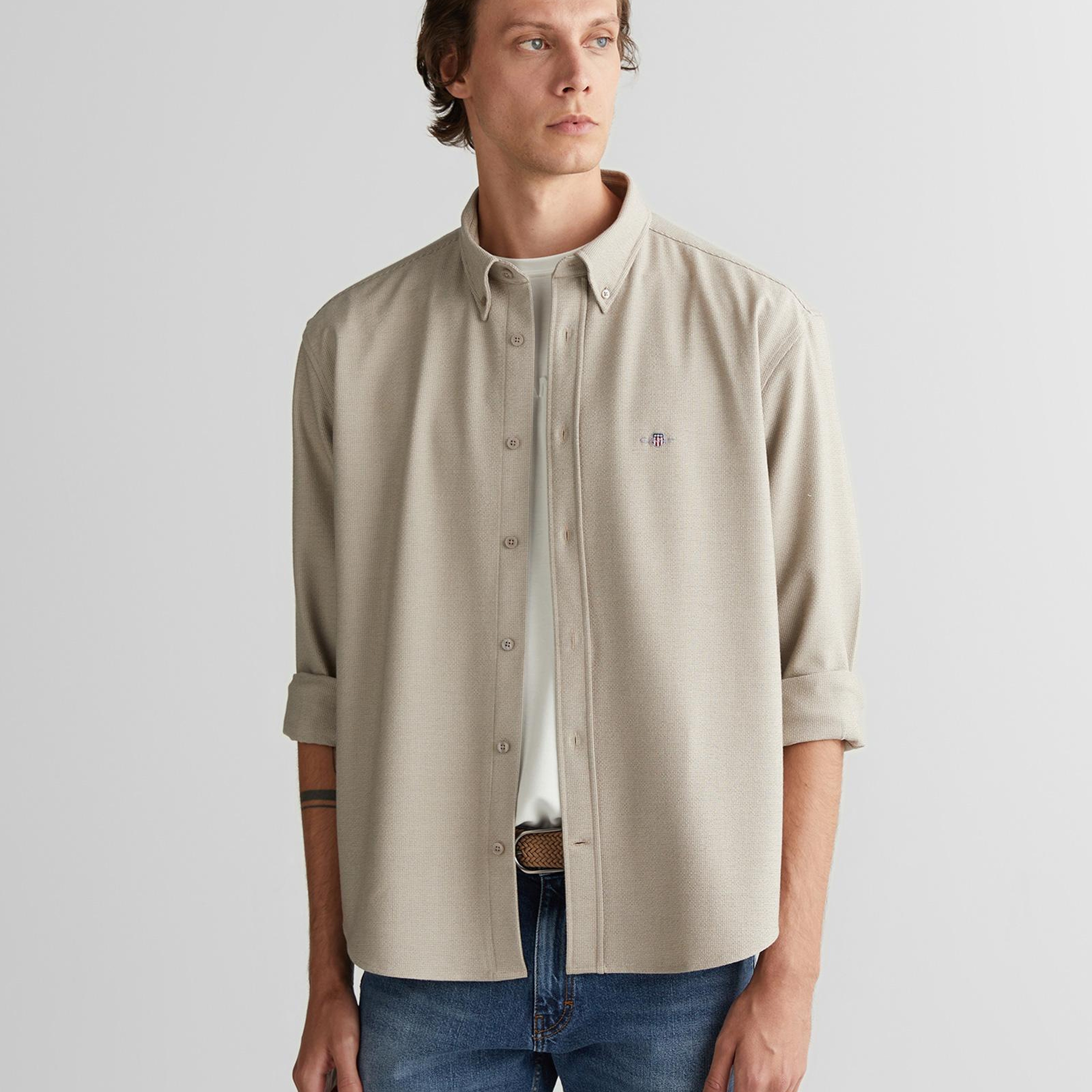 GANT Erkek Kahverengi Gömlek