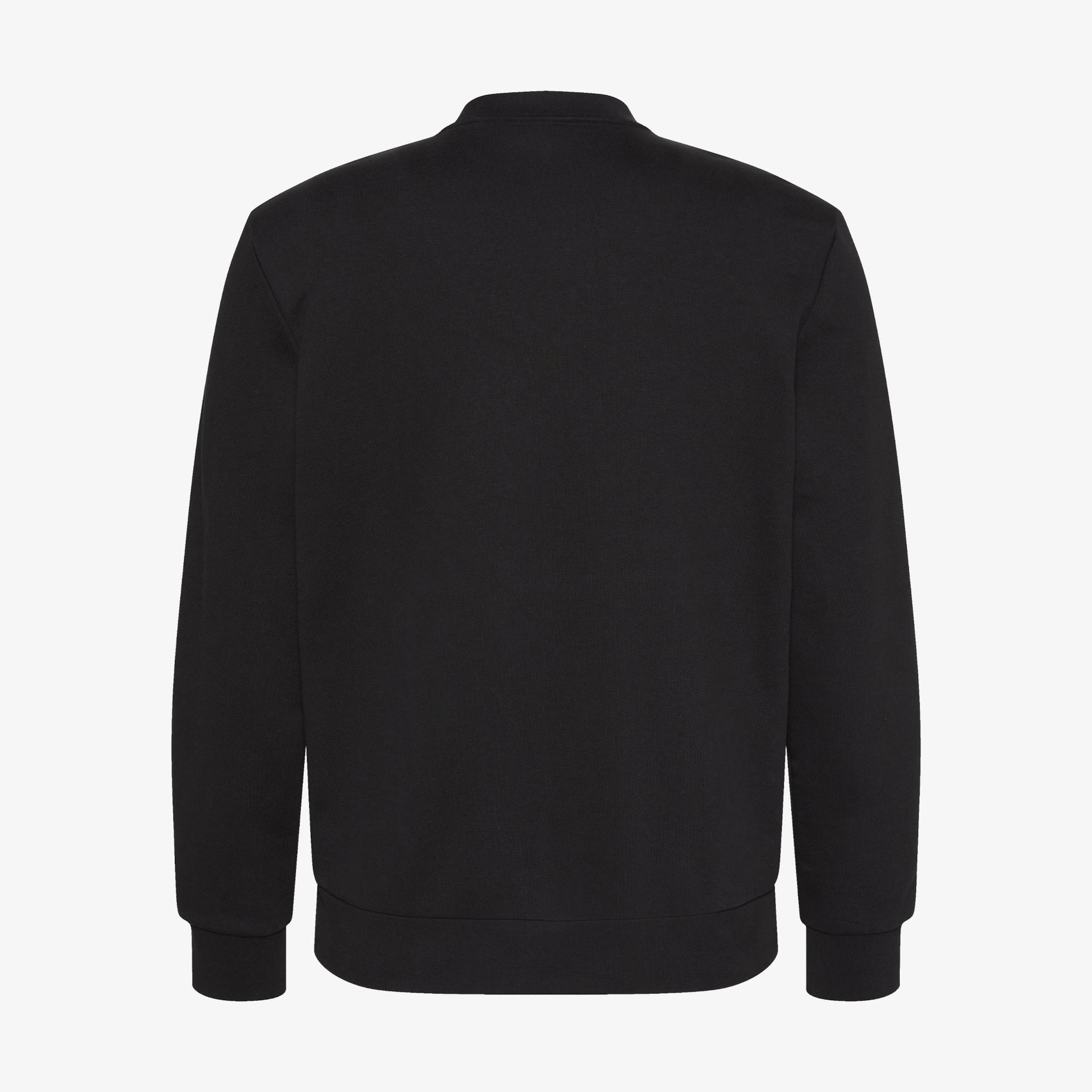 Calvin Klein Terry Bauhaus Logo Erkek Siyah Sweatshirt