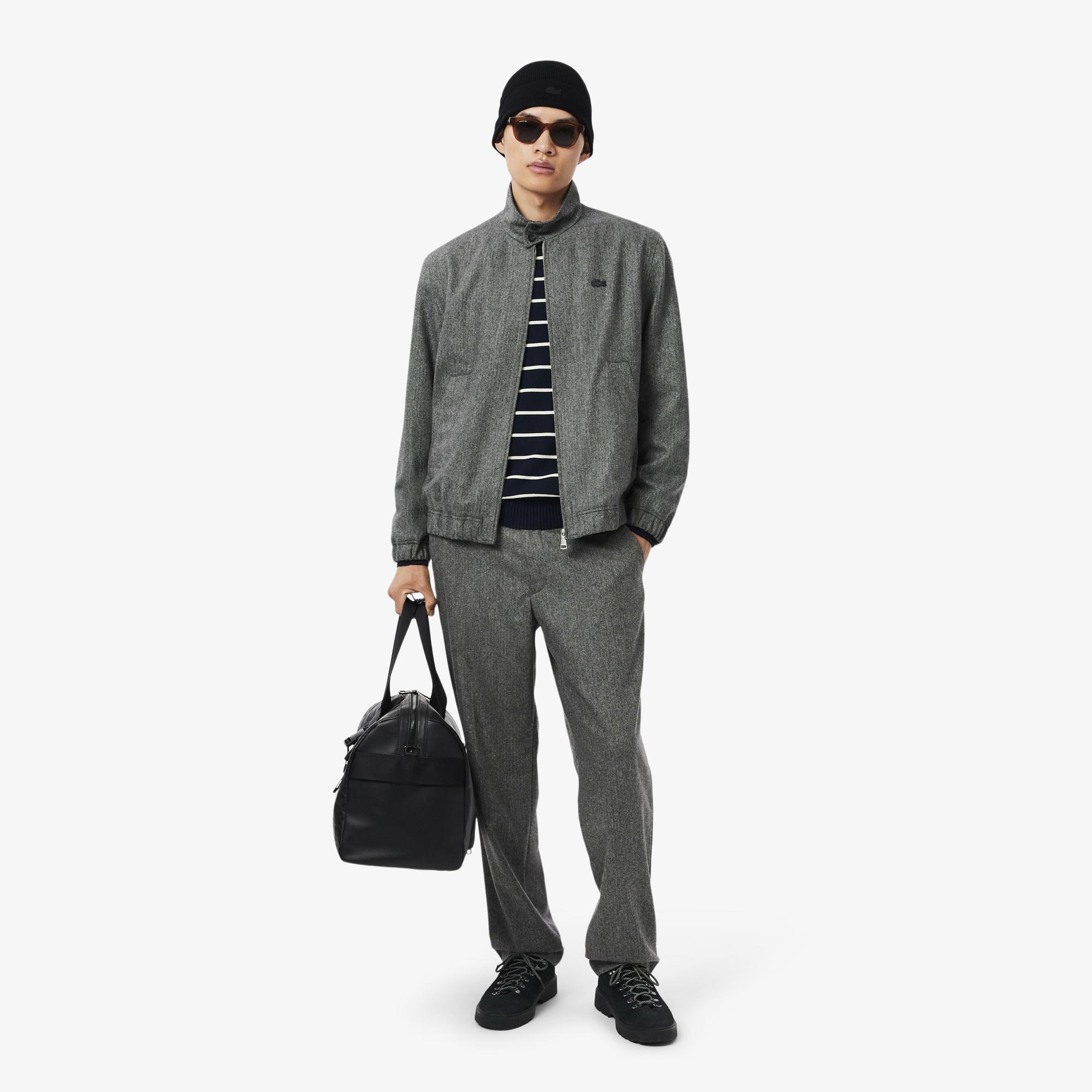 Lacoste Ribbed Cuff Wool Beanie