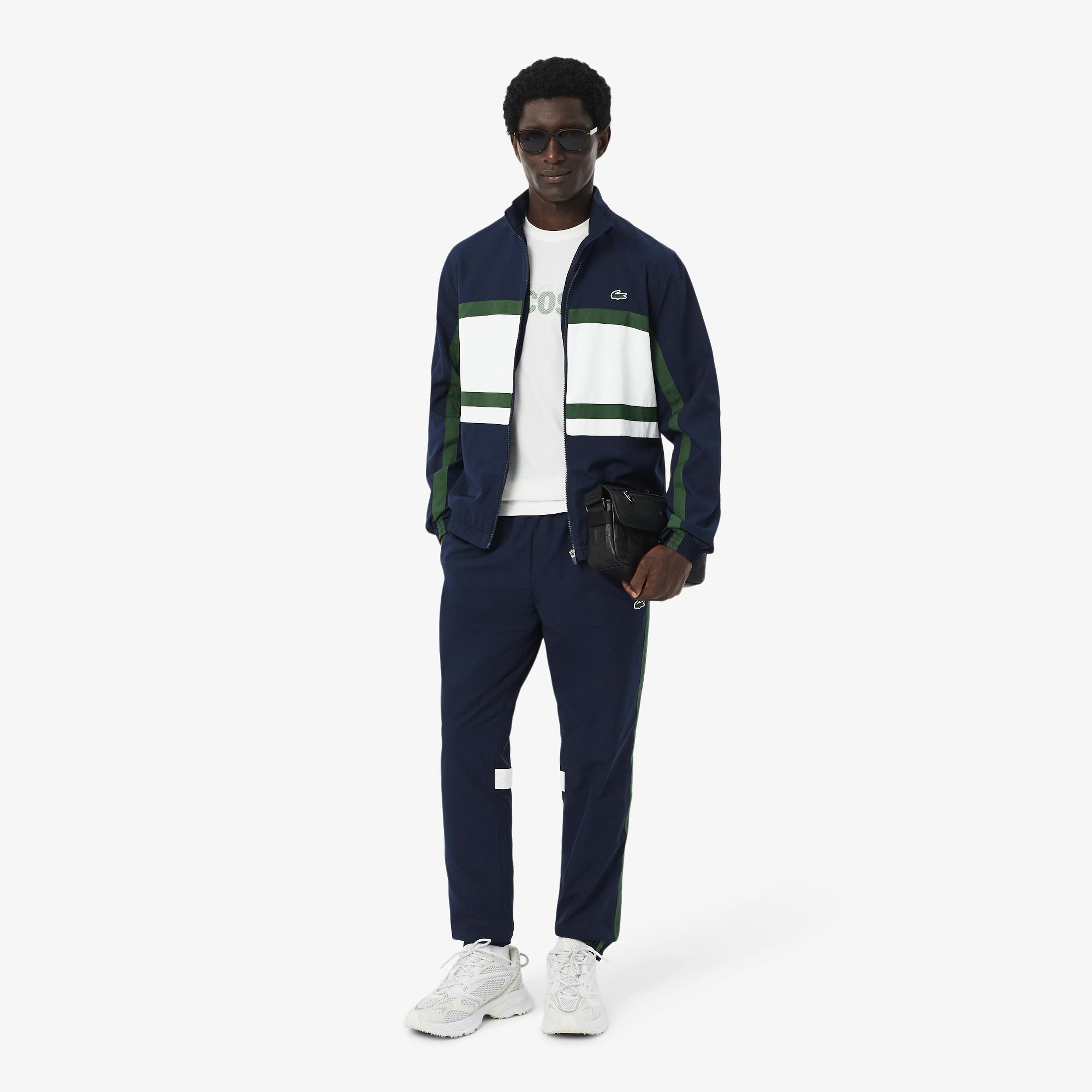 Lacoste Erkek Regular Fit Renk Bloklu Lacivert Eşofman Takımı