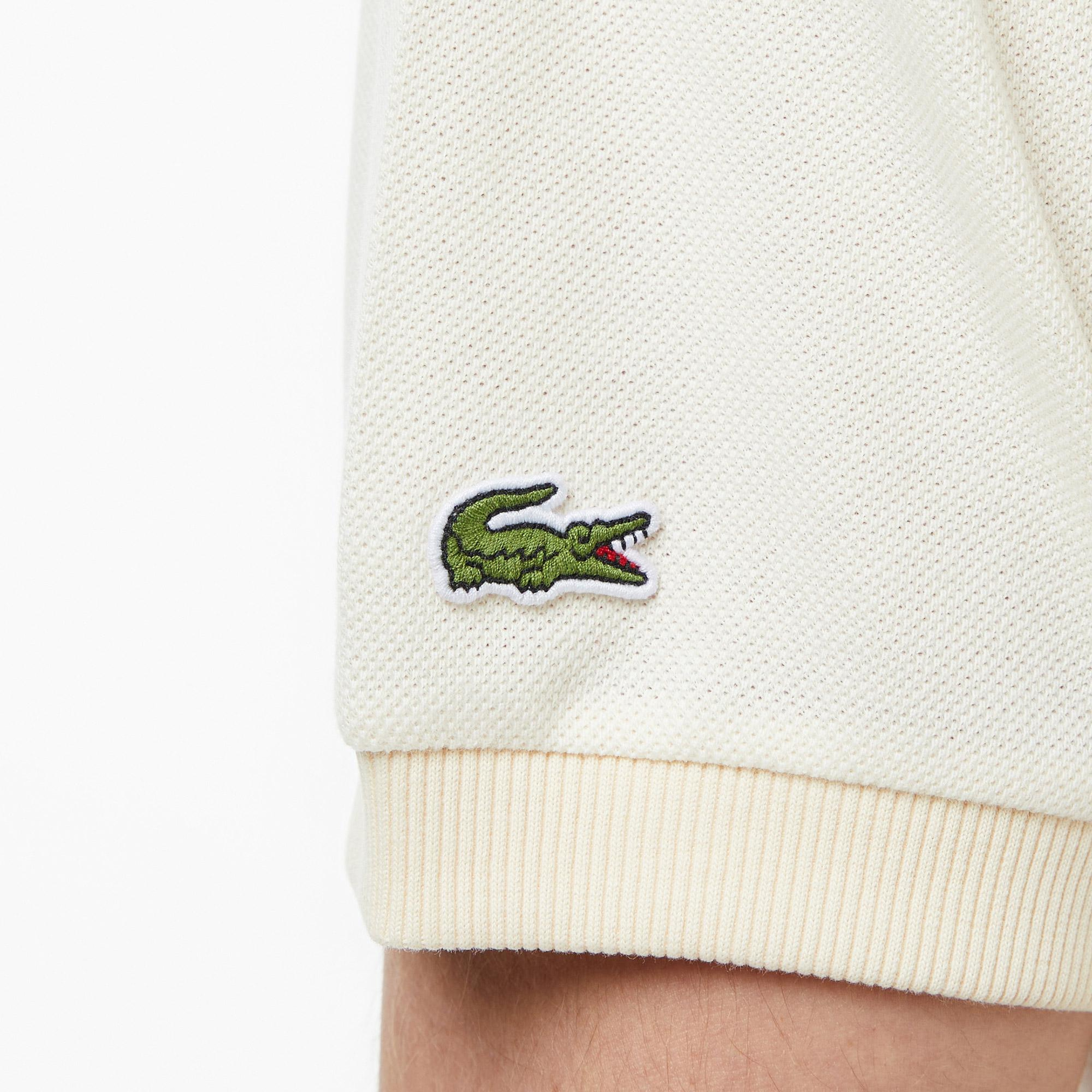 Lacoste Erkek Relaxed Fit Bisiklet Yaka Bej T-Shirt