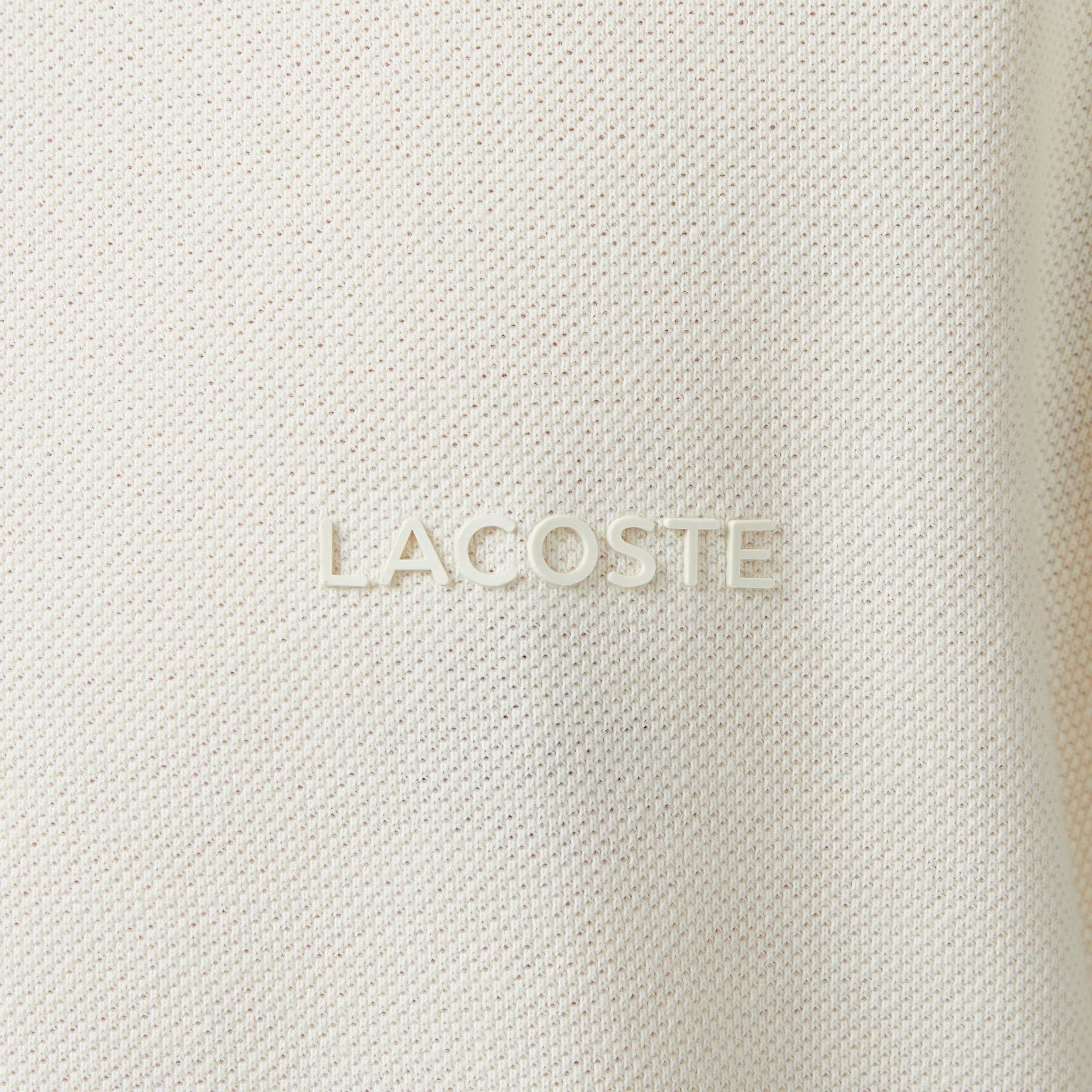 Lacoste Erkek Relaxed Fit Bisiklet Yaka Bej T-Shirt