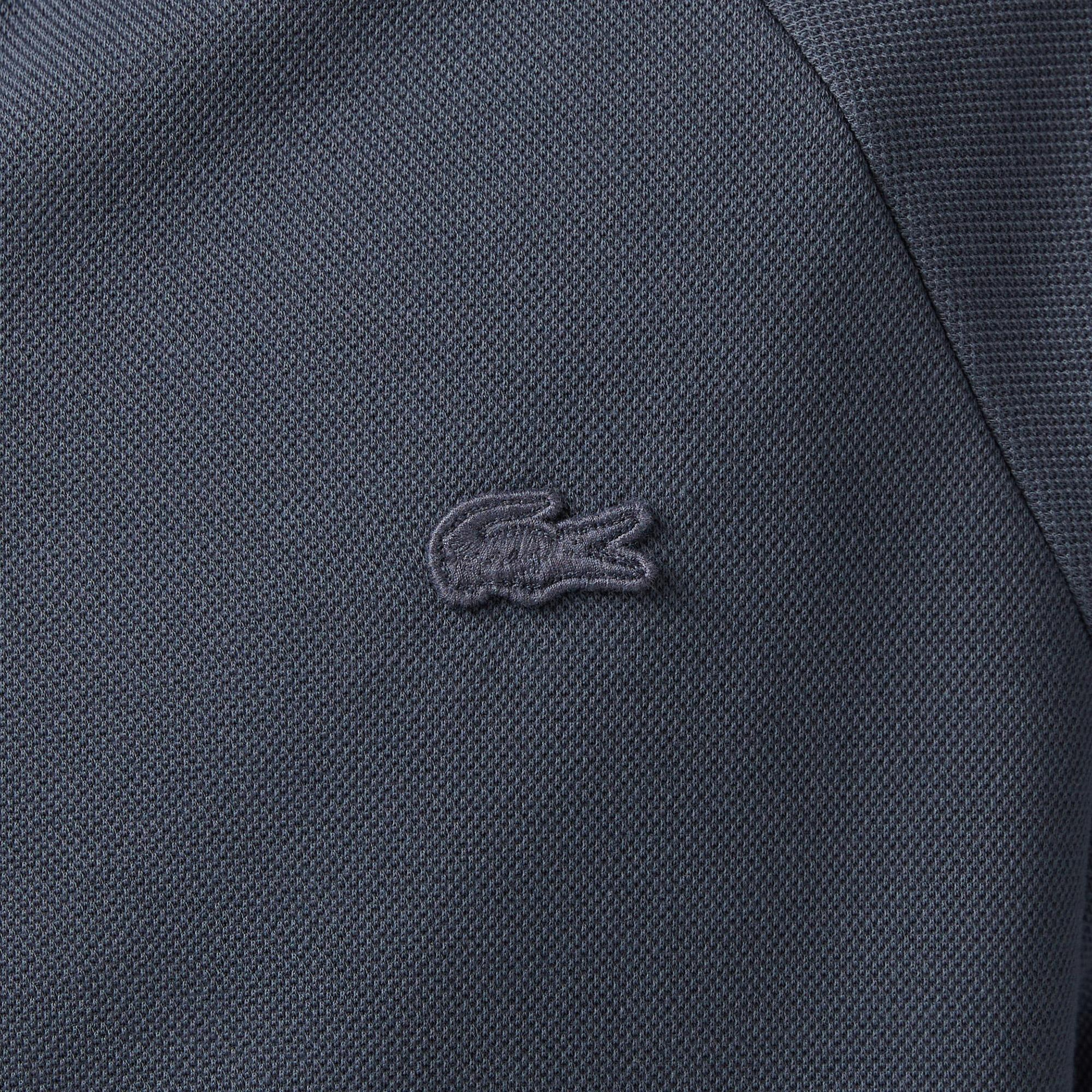 Lacoste Erkek Regular Fit Dik Yaka Koyu Gri Sweatshirt