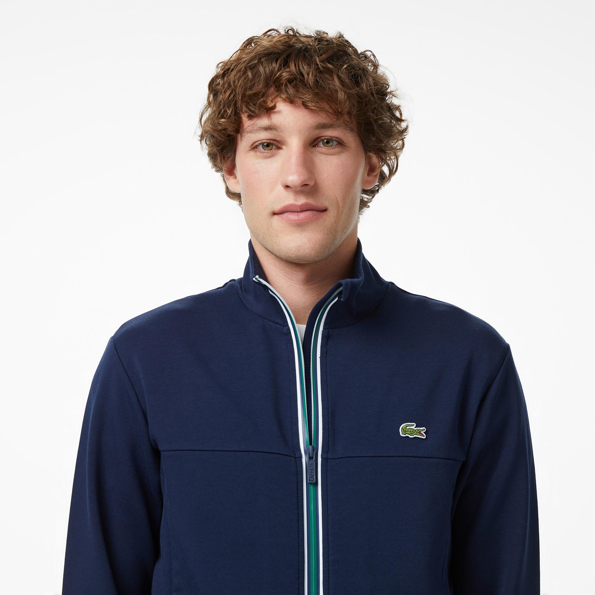 Lacoste Erkek Slim Fit Fermuarlı Lacivert Sweatshirt