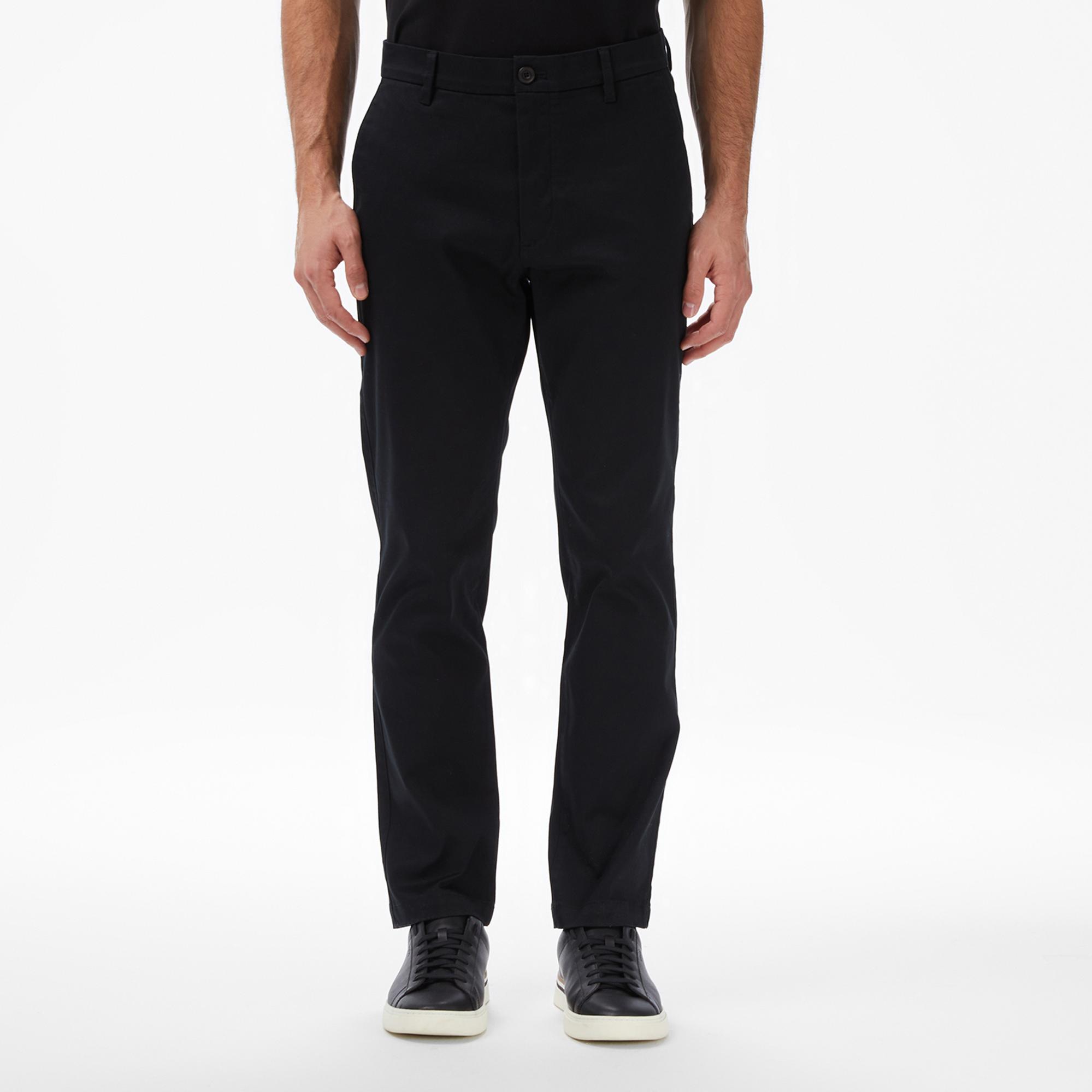 Calvin Klein Slim Cotton Stretch Chino Erkek Siyah Pantolon