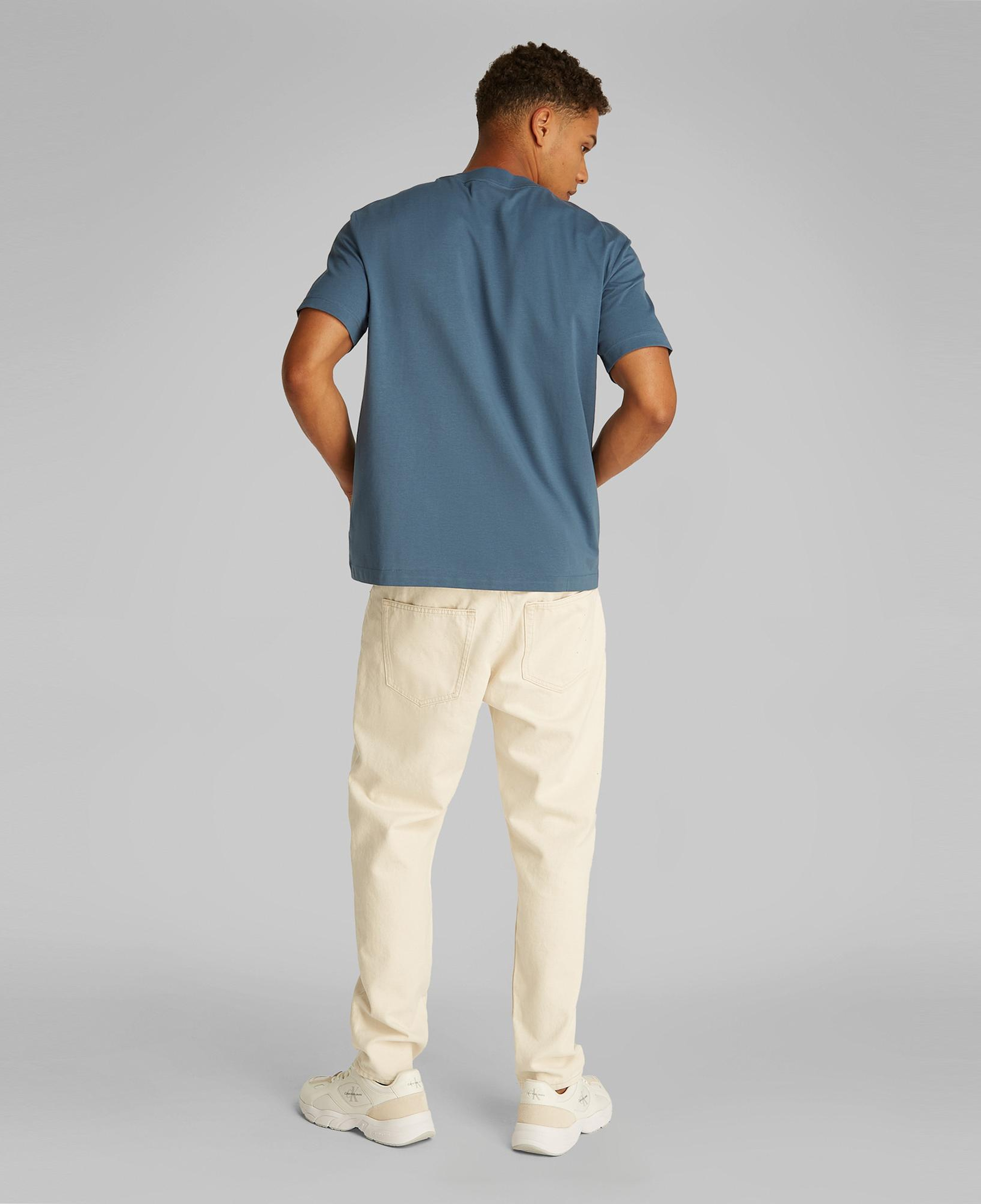 Calvin Klein Applique Erkek Mavi T-Shirt