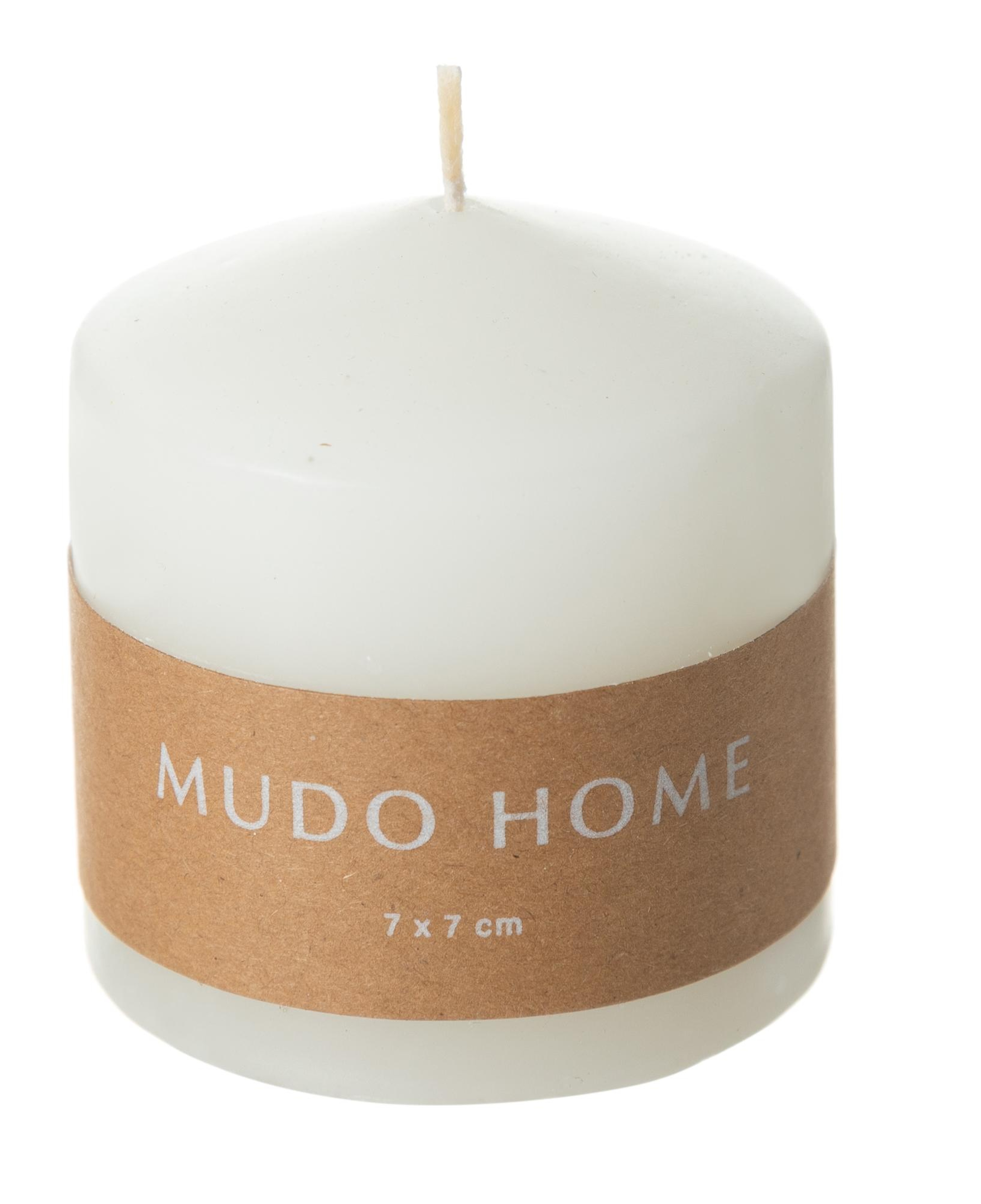 SÜTUN MUM BEYAZ 7X7CM