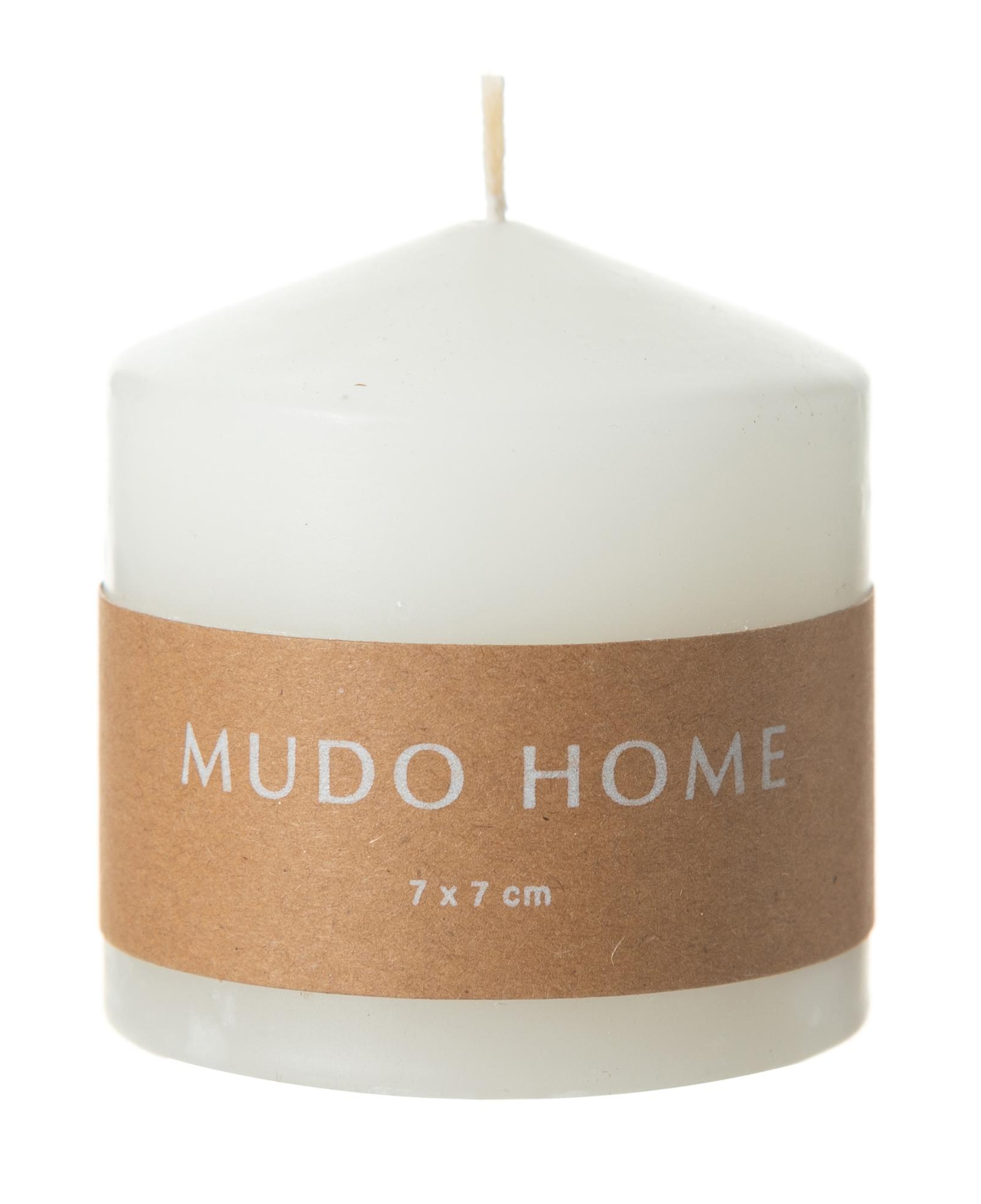 SÜTUN MUM BEYAZ 7X7CM