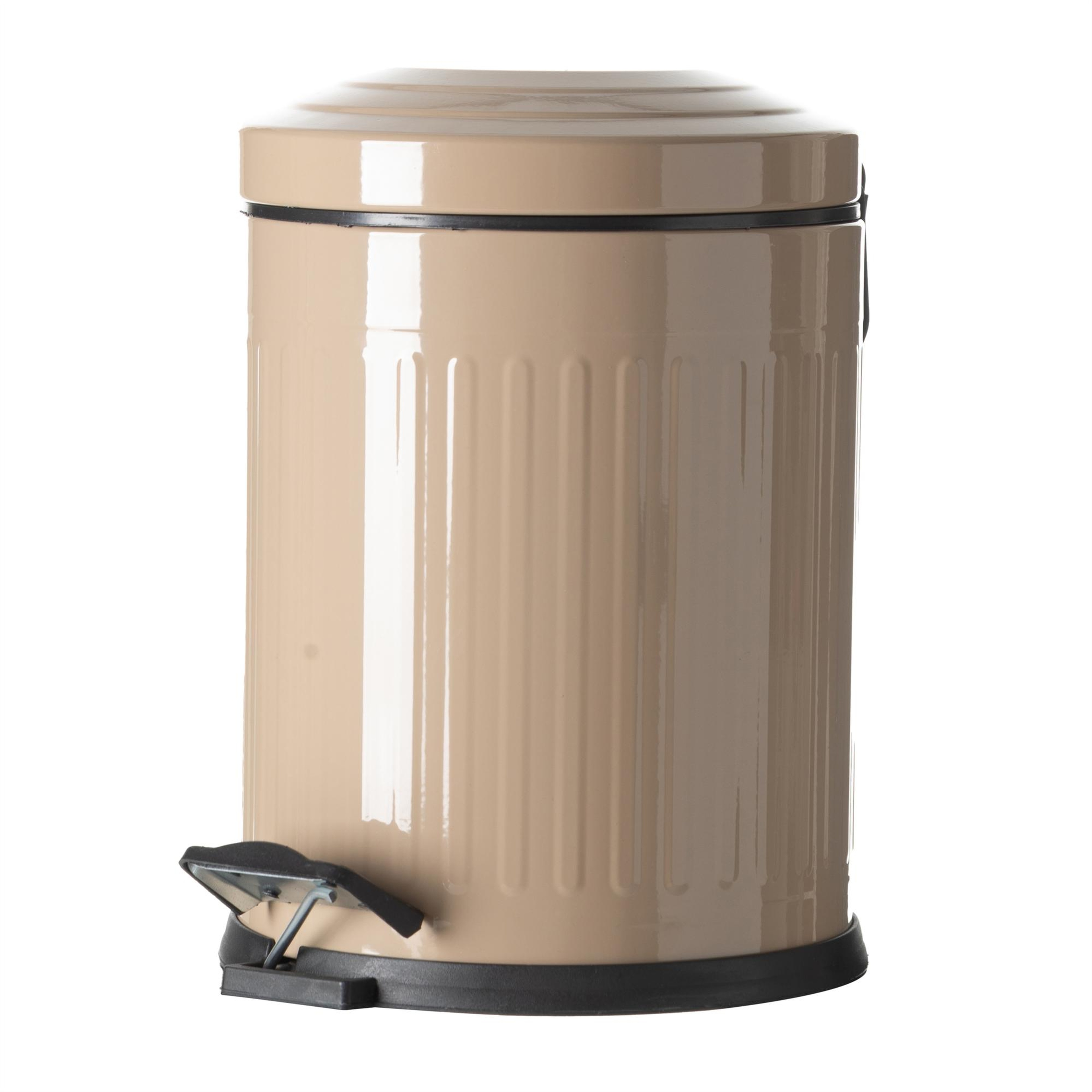 5LT PEDALLI VINTAGE ÇÖP KOVASI BEJ