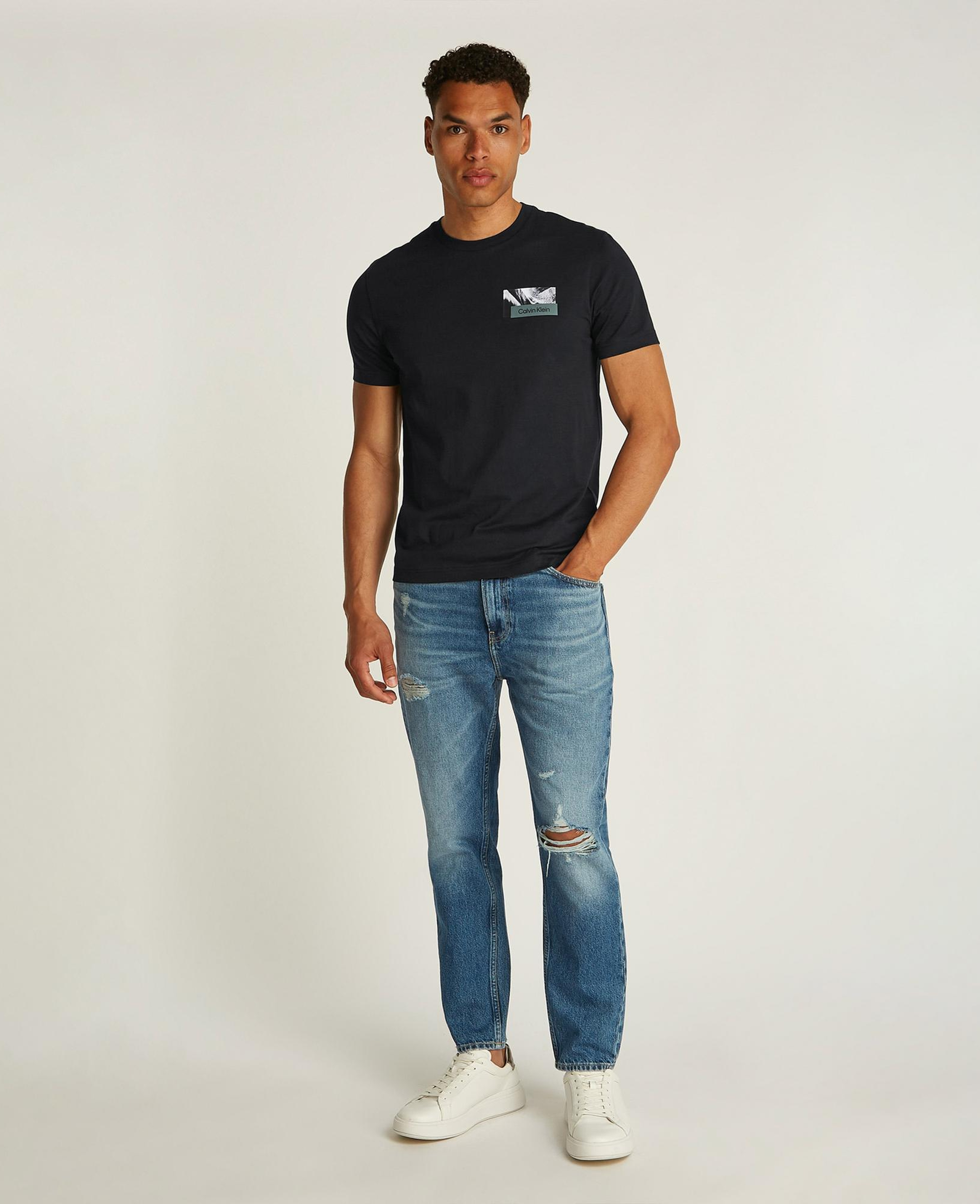 Calvin Klein Ba Logo Graphic Erkek Siyah T-Shirt