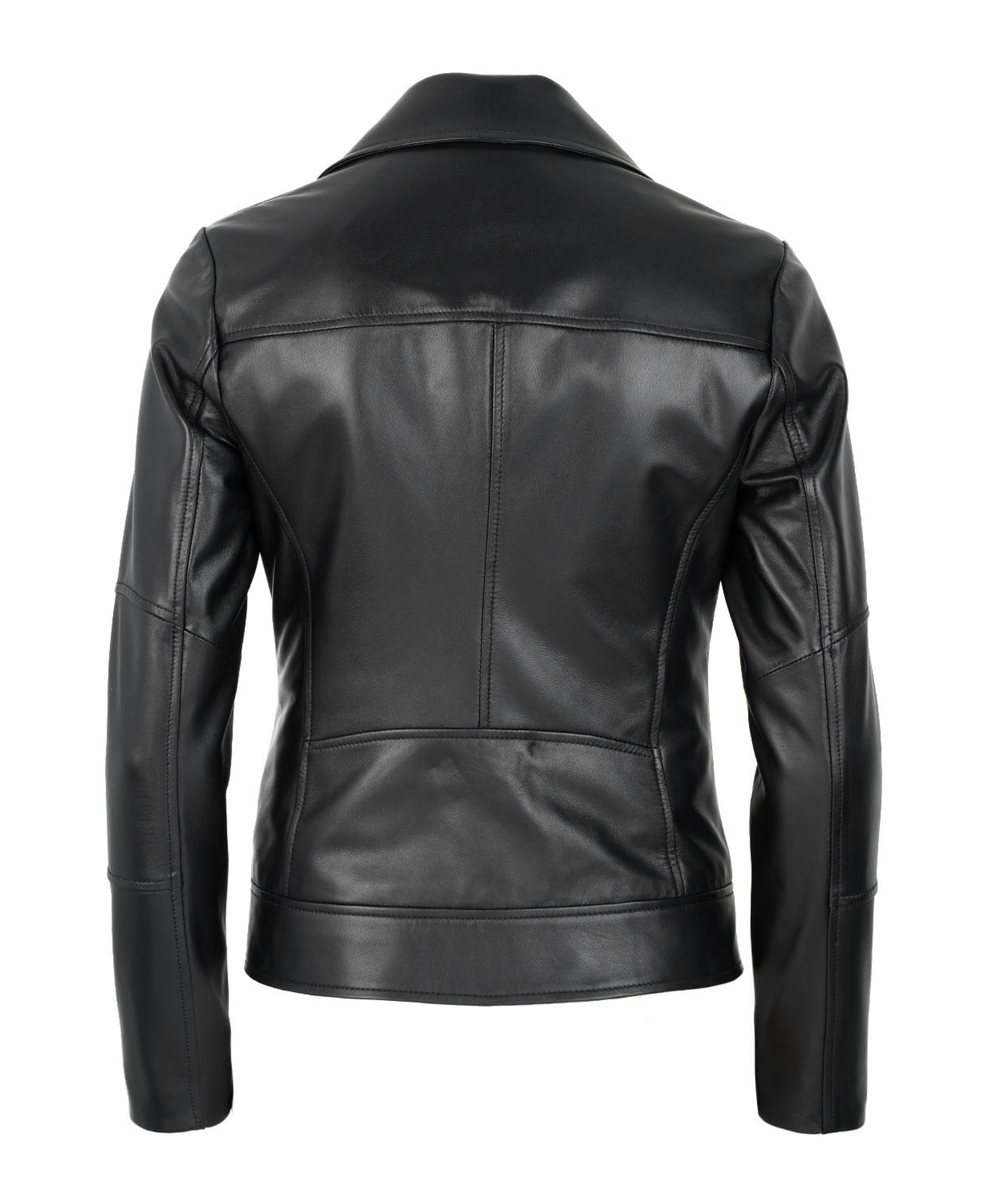 Beatrix Kadın Deri Biker Ceket