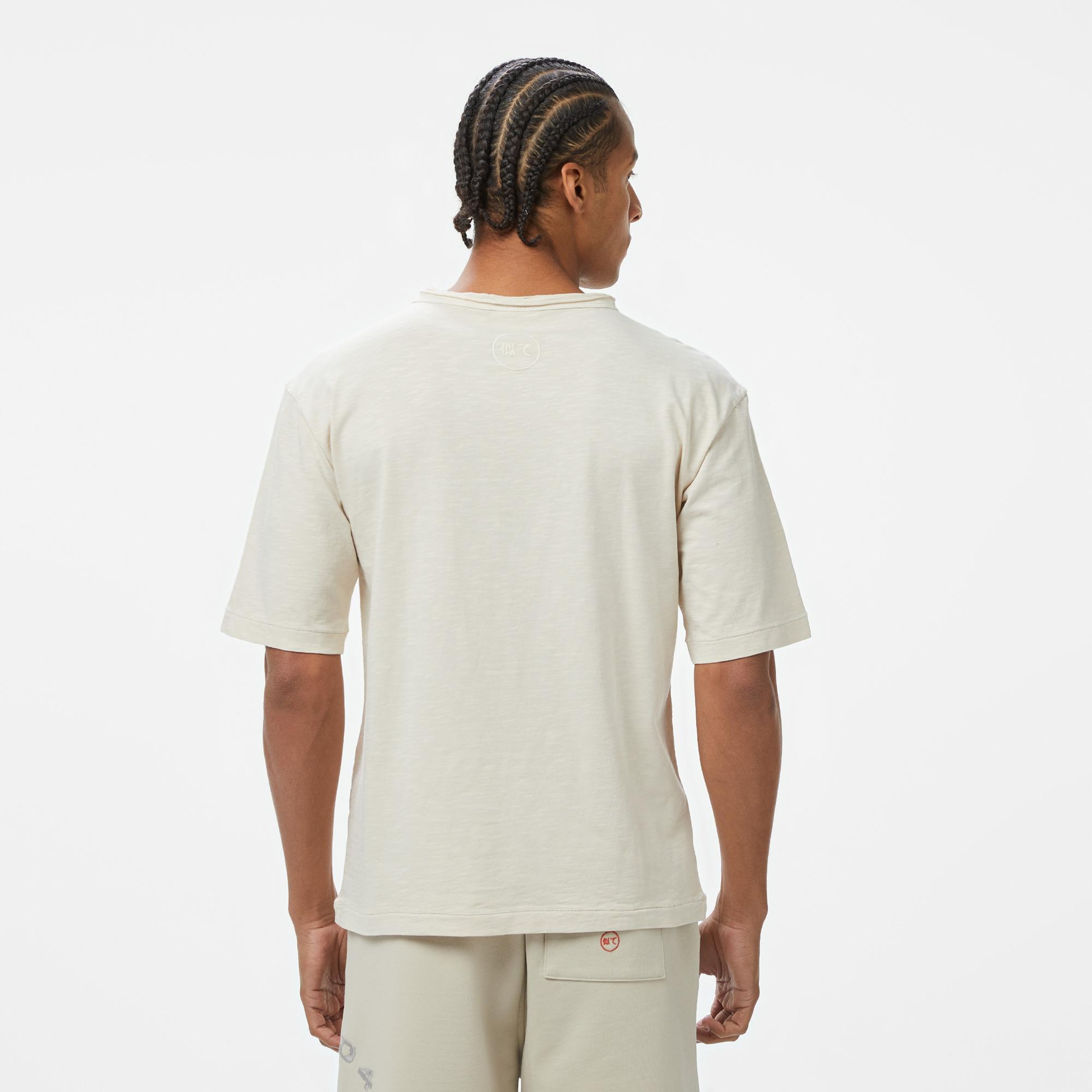 UNITED4 Erkek Krem T-Shirt