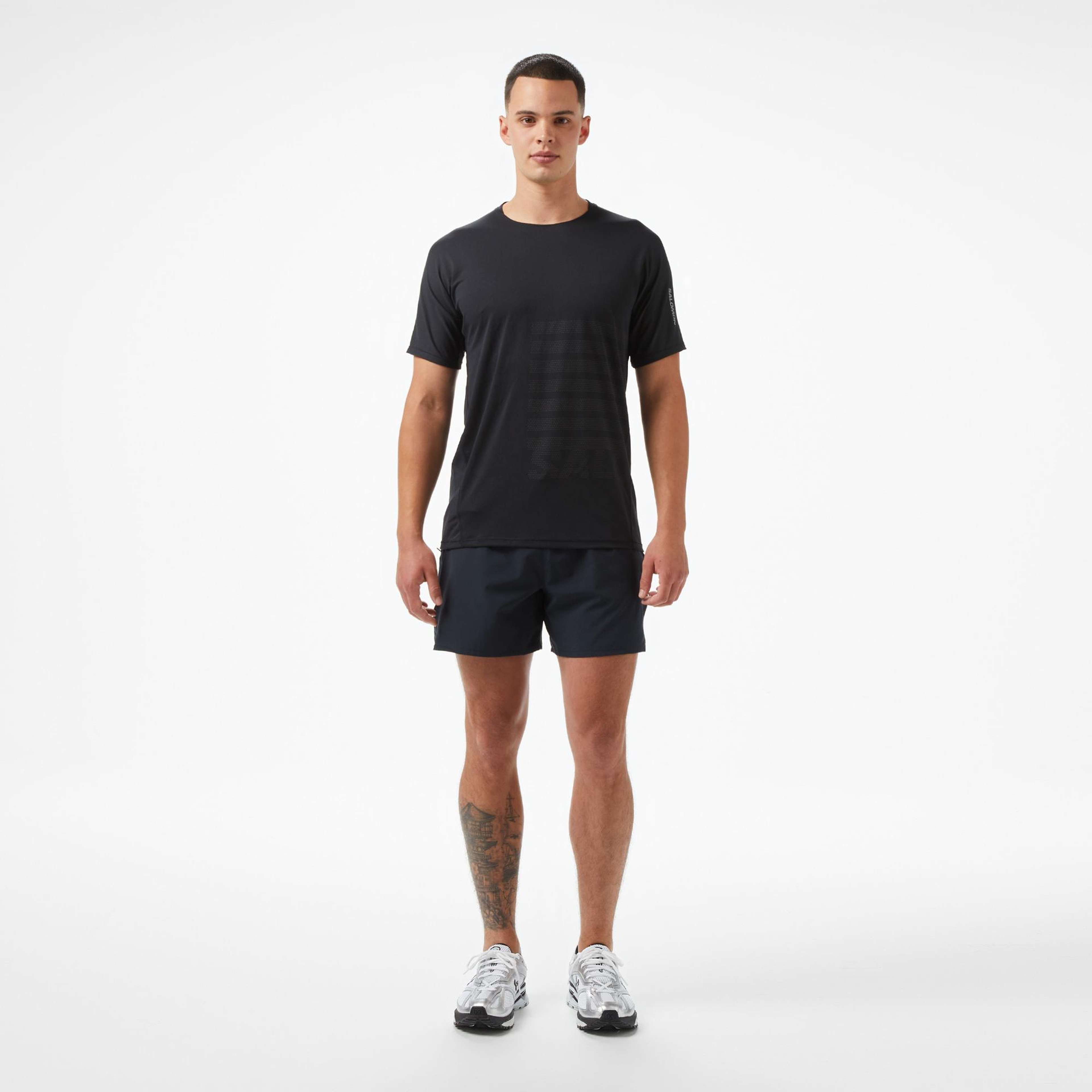 Salomon Sense Aero Ss Gfx Erkek Siyah T-Shirt