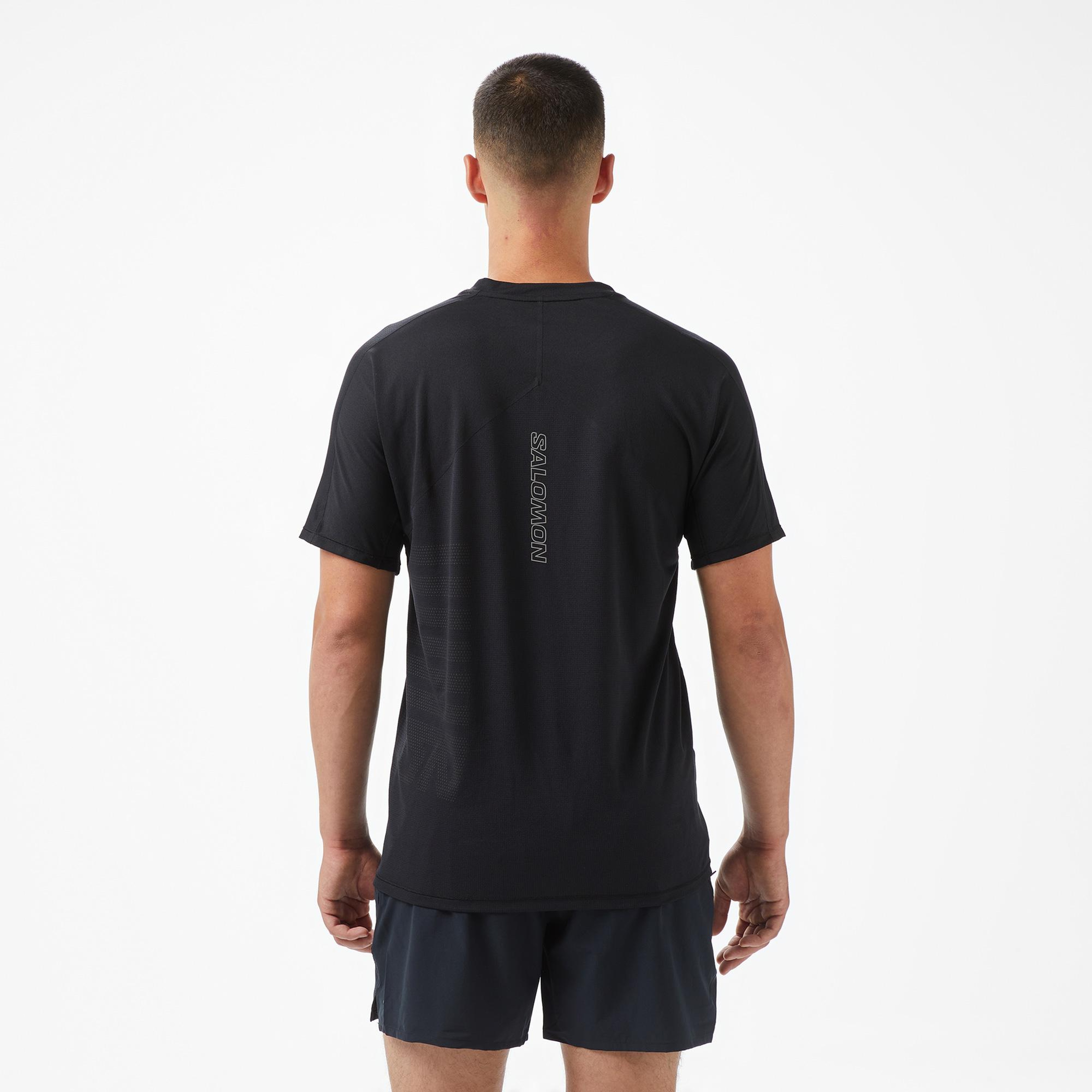 Salomon Sense Aero Ss Gfx Erkek Siyah T-Shirt