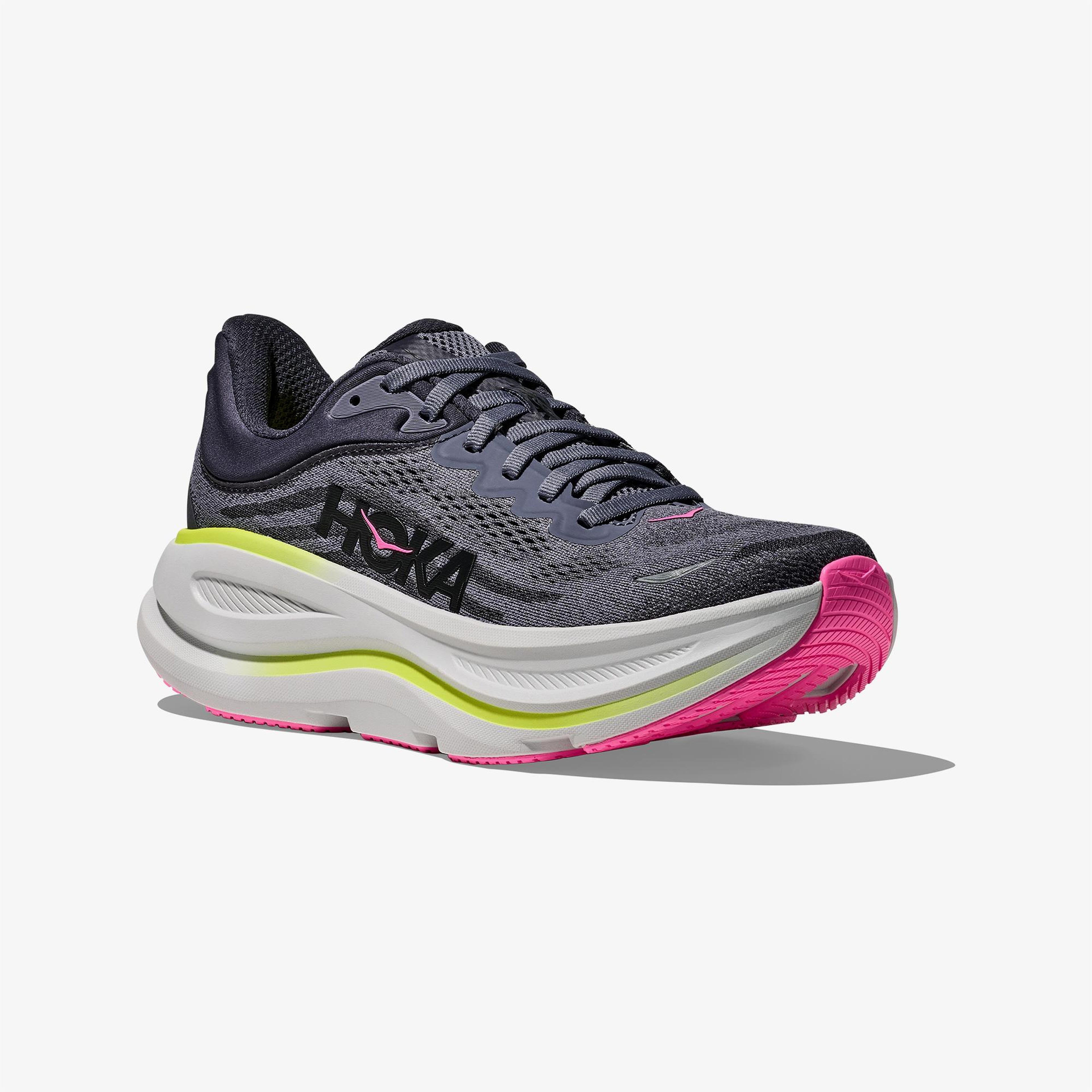 Hoka Bondi 9 Kadın Gri Koşu Ayakkabısı