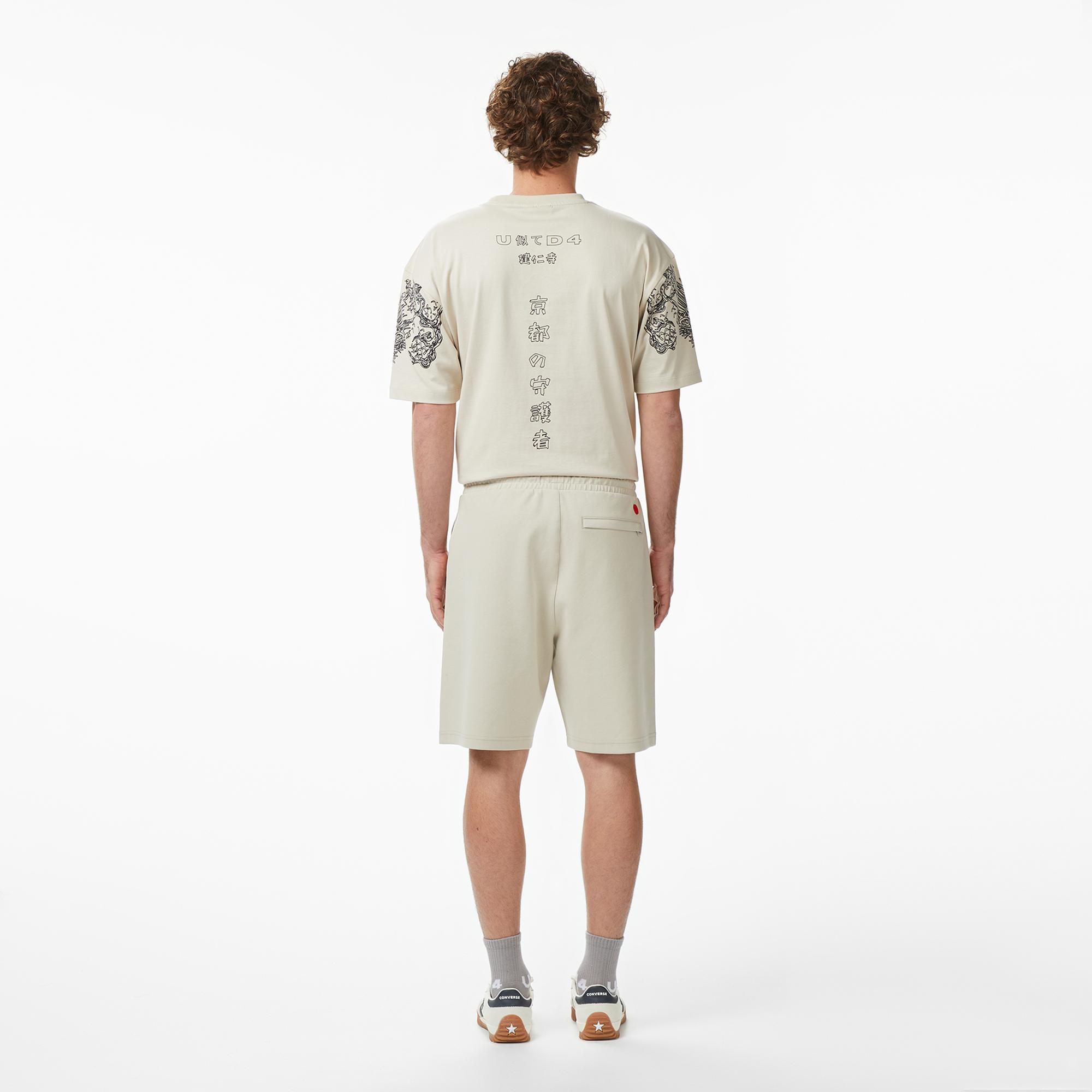 UNITED4 Regular Fit Erkek Krem Şort